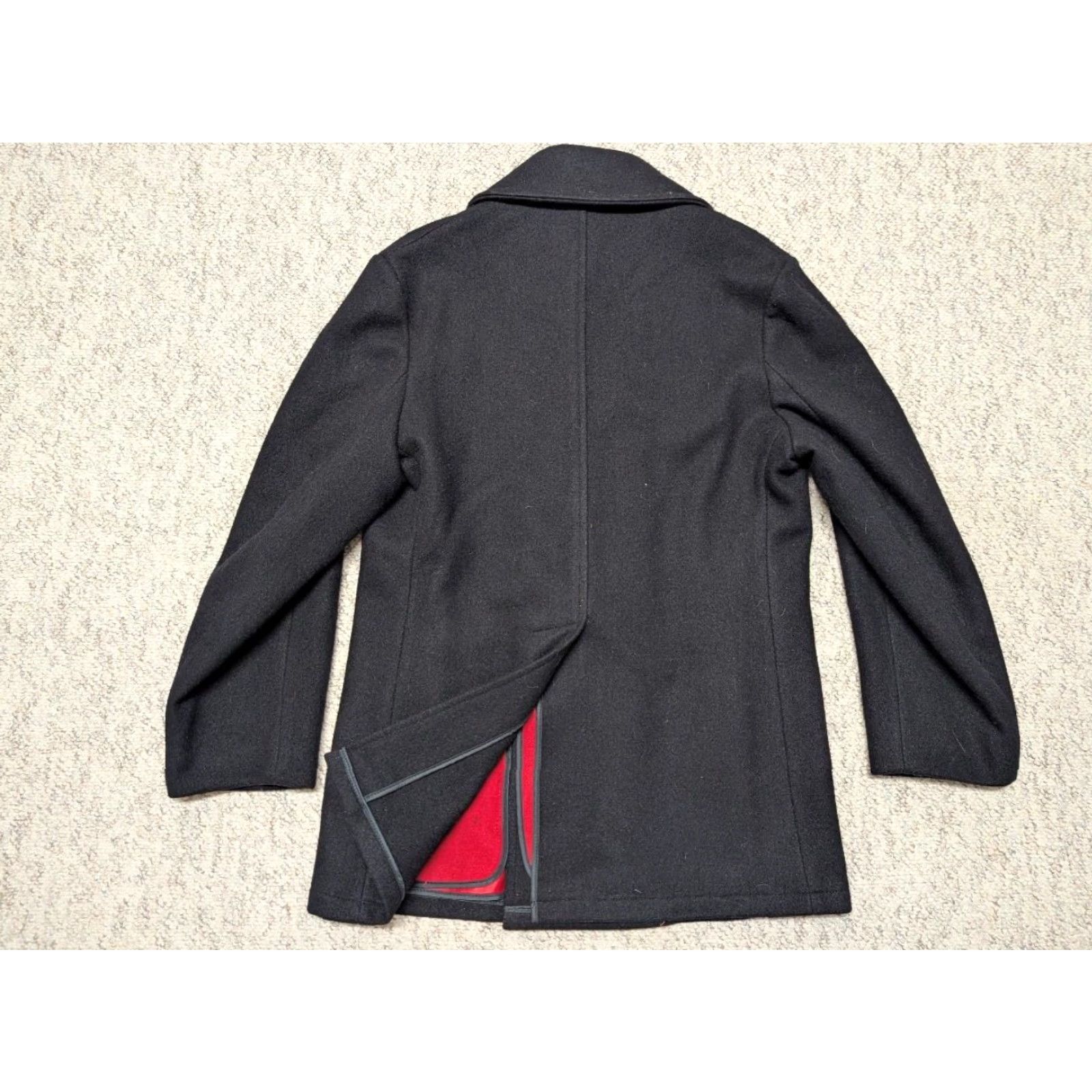Vintage VINTAGE Woolrich pea coat Navy blue 38 USN wool jacket Woolrich Mens Wool blend Coat Navy WOOL peacoat USN 90s event theme: Navy blue 38 Mens Size US S / EU 44-46 / 1 - 2 Thumbnail