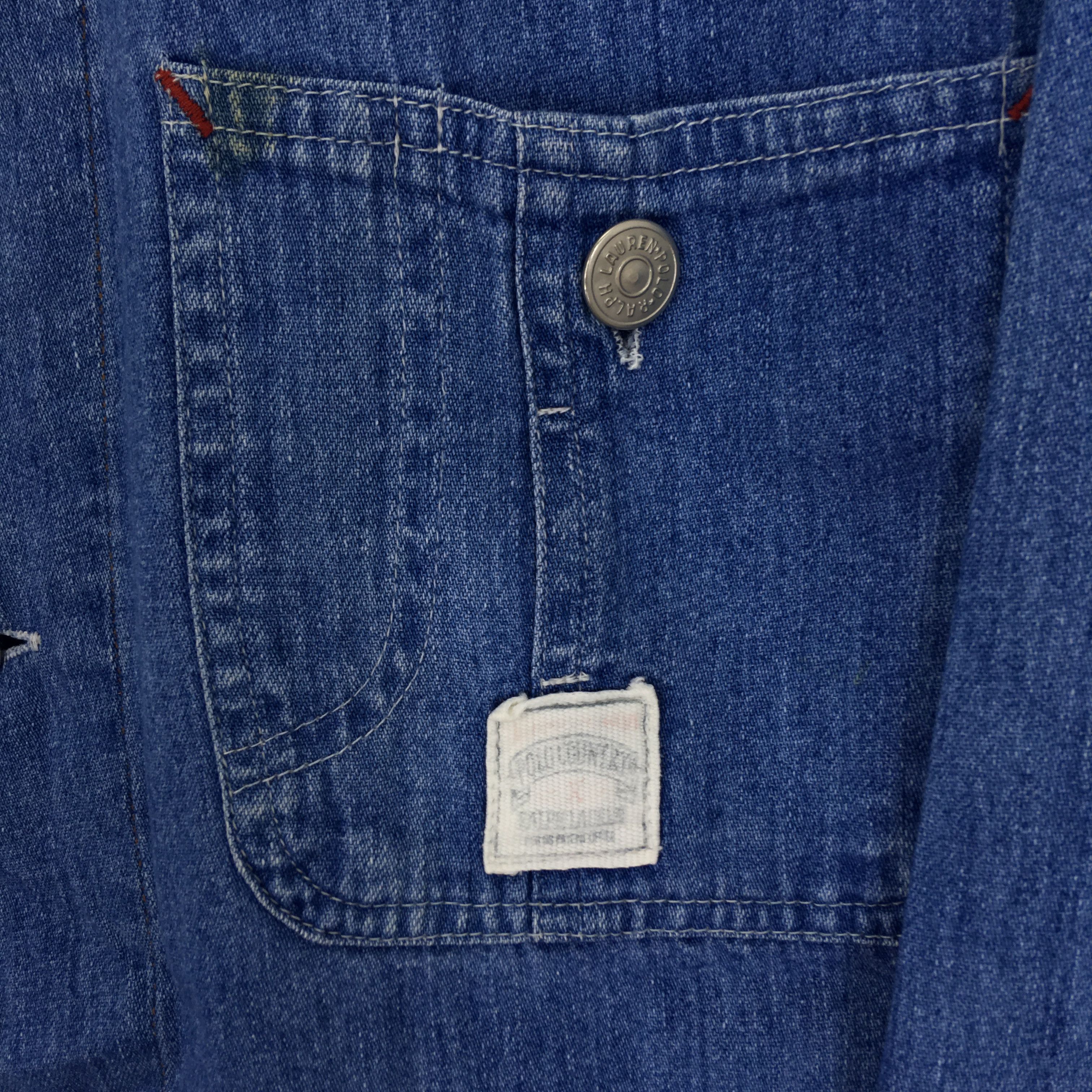 Polo Ralph Lauren Vintage 90s Polo Ralph Lauren Denim Shirt Polo RL Work Shirt Size US M / EU 48-50 / 2 - 4 Thumbnail
