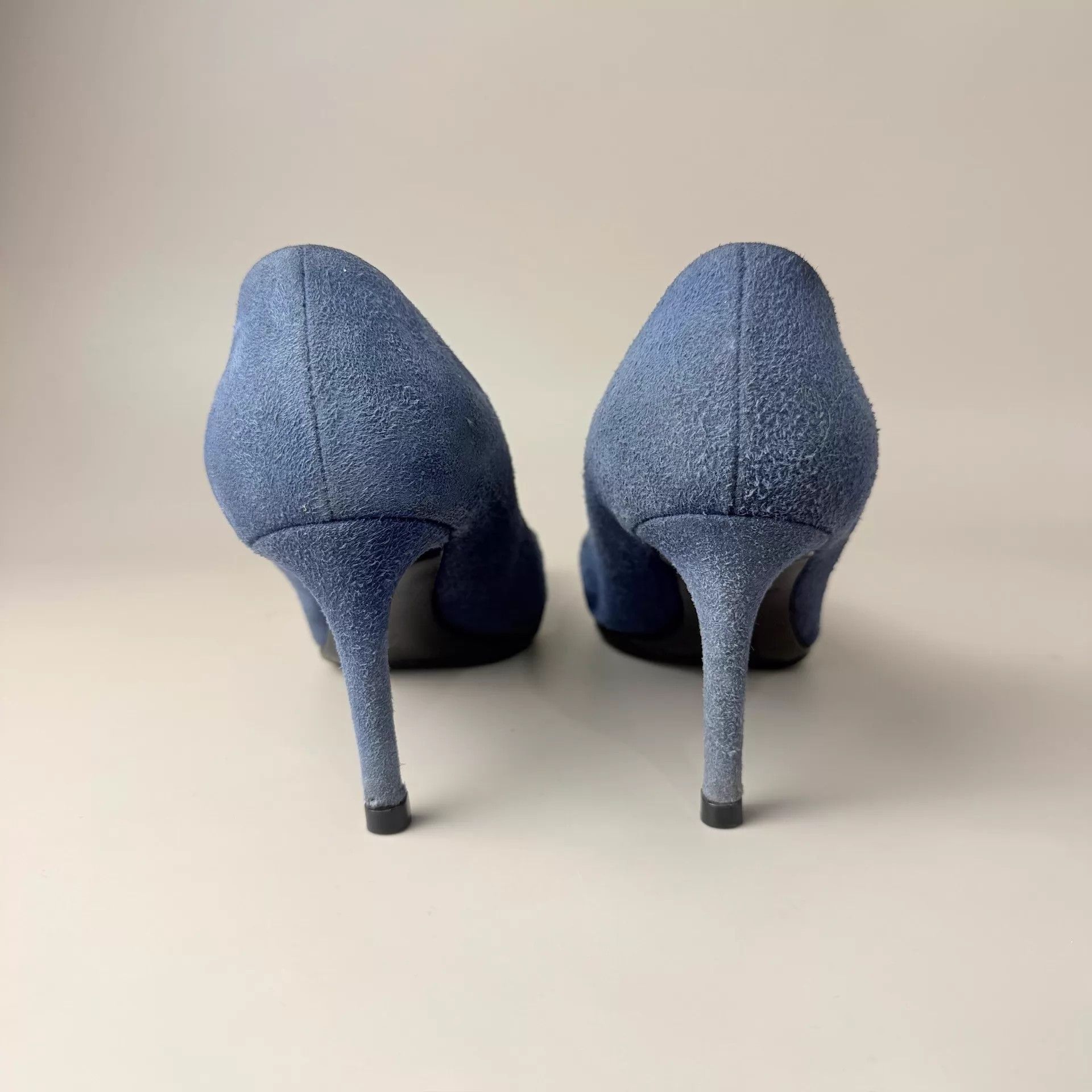 Louis Vuitton LV Women's Blue Gold Diamond Buckle Heels 36 95 Size US 5.5 / IT 35.5 - 3 Thumbnail