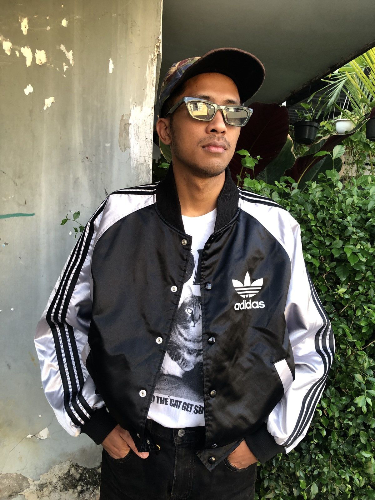 Adidas × Vintage VTG 90’ ADIDAS BOMBER JACKET Size US L / EU 52-54 / 3 - 3 Thumbnail