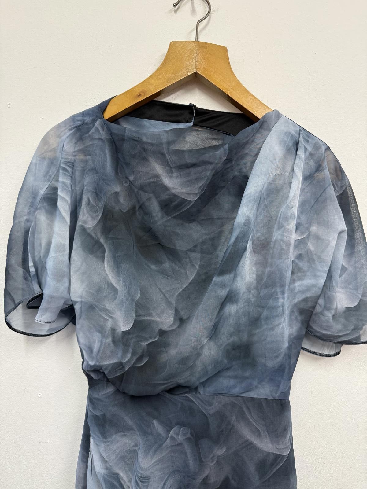Other ASOS DESIGN Smoke Print Puff Sleeve Mini Dress UK 6 Size XS / US 0-2 / IT 36-38 - 3 Thumbnail