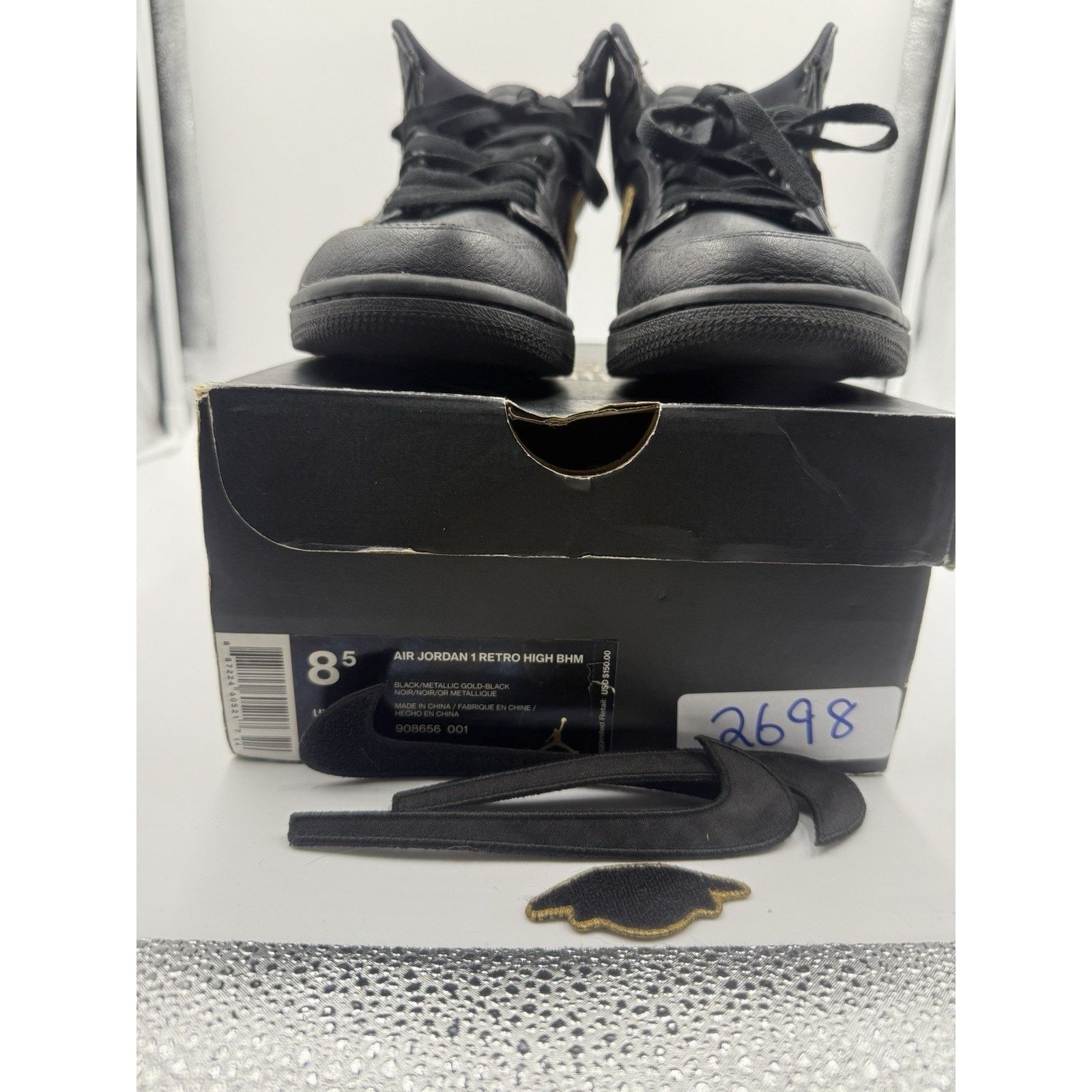 Jordan Brand Size 8.5 - Air Jordan 1 Retro 2017 High BHM Size US 8.5 / EU 41-42 - 2 Thumbnail