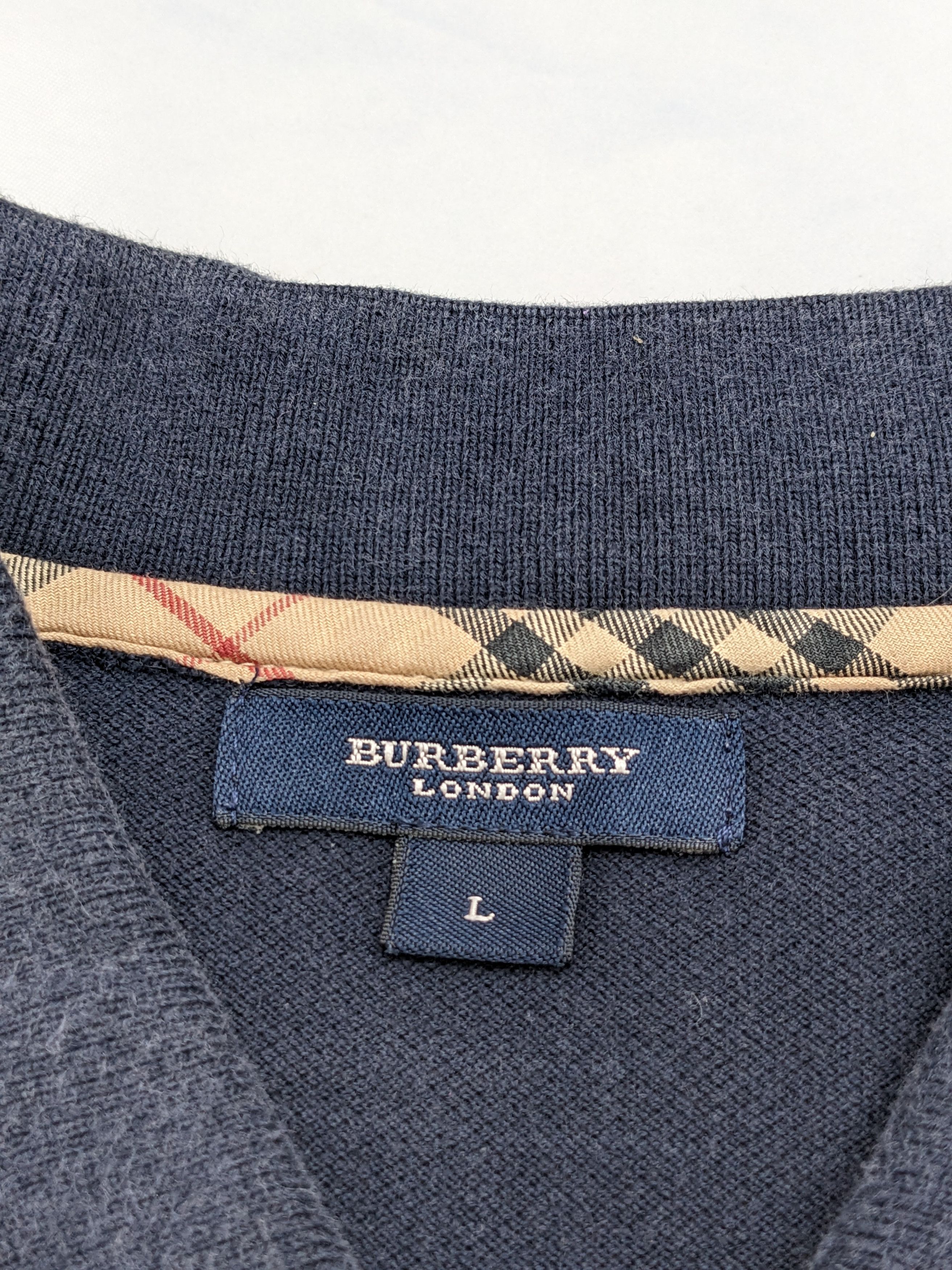 Burberry × Vintage VINTAGE BURBERRY LONDON POLO SHIRT Size US L / EU 52-54 / 3 - 9 Thumbnail