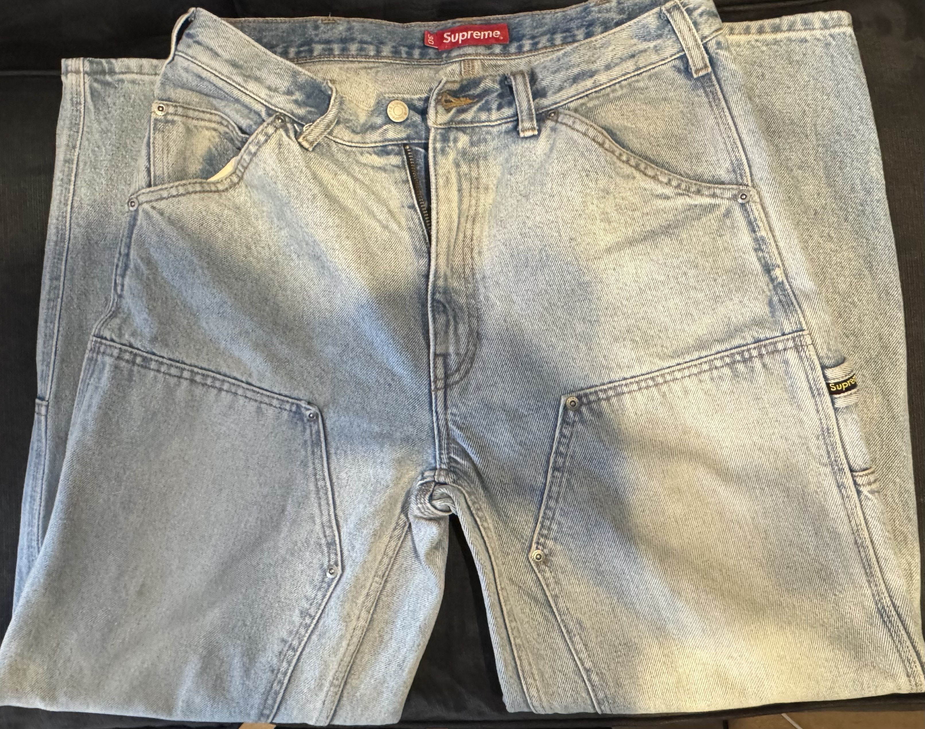 Supreme Double Knee Painter Pants Denim Size US 30 / EU 46 - 2 Thumbnail