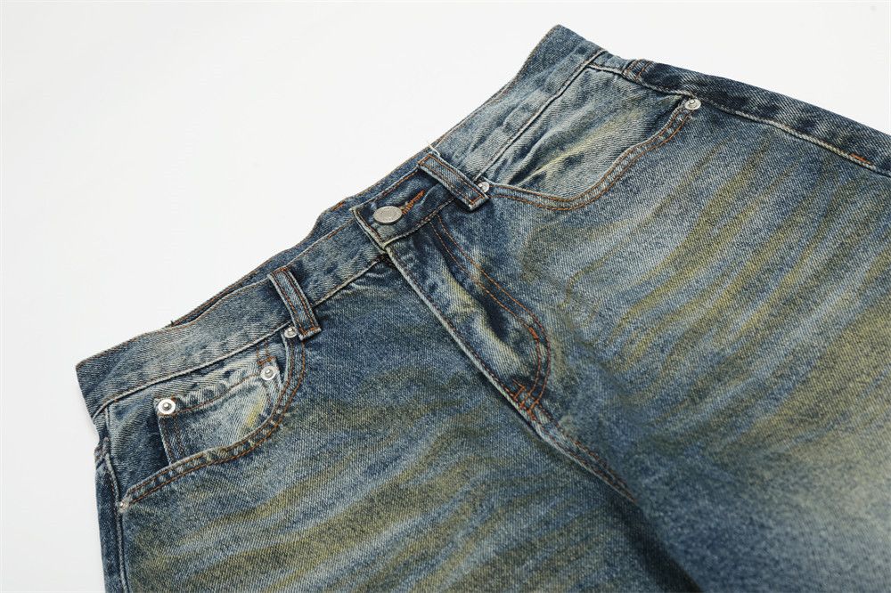 Japanese Brand × Jean Men's vintage washed distressed heavy washed jeans Size US 32 / EU 48 - 4 Thumbnail