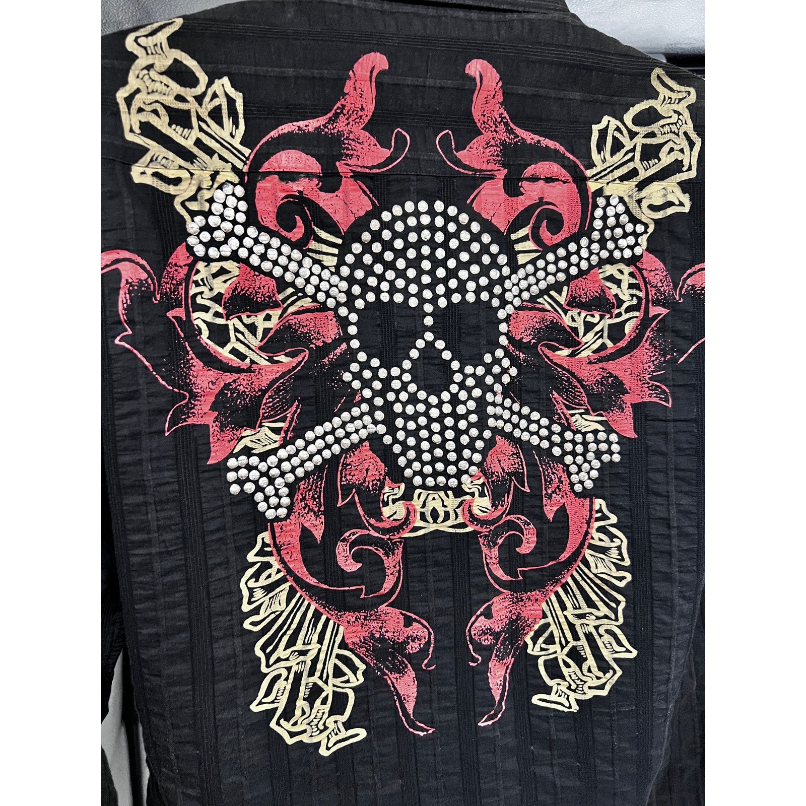REVOLVE Revolve Black Embellish Embroider Studs Button Up Shirt M Size US M / EU 48-50 / 2 - 5 Thumbnail