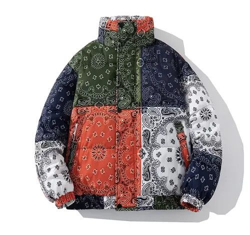 Vintage Winter Wear Bandana Patch Puffed Jacket Size US XL / EU 56 / 4 - 4 Thumbnail