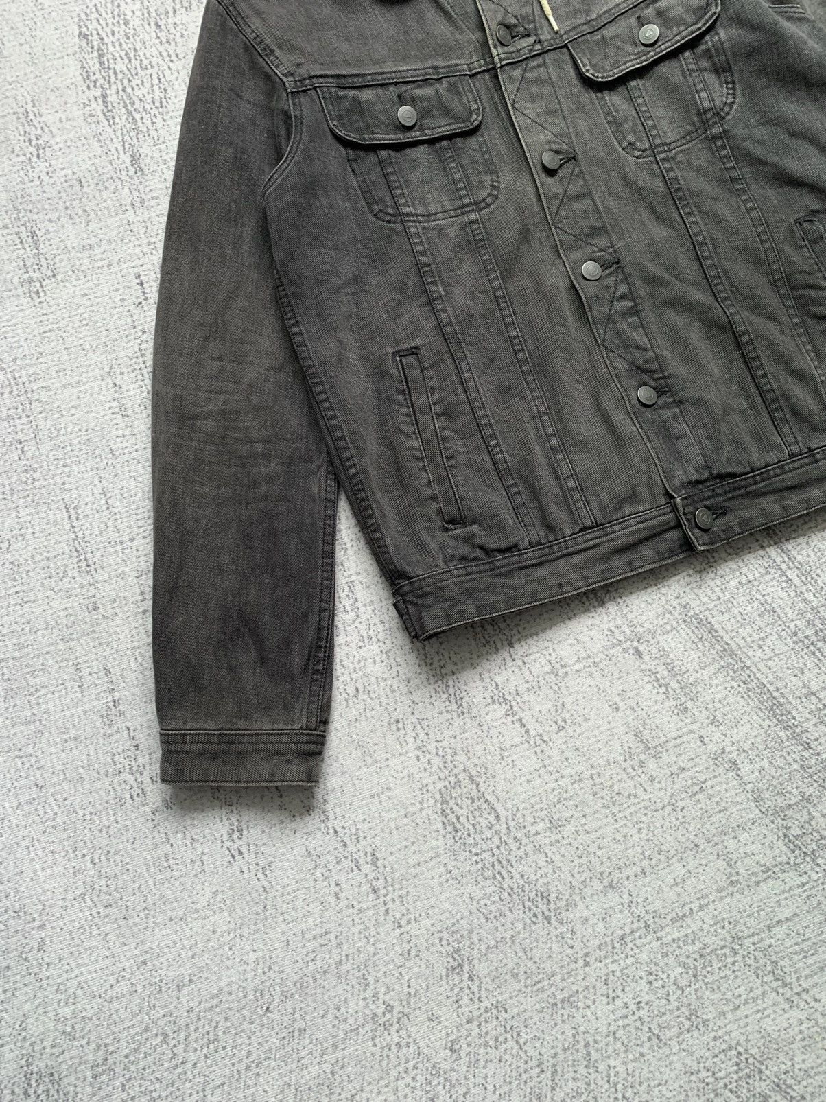 Asos × Japanese Brand × Le Grande Bleu (L.G.B.) Hooded Sunfaded Asos Denim Jacket Size US M / EU 48-50 / 2 - 4 Thumbnail