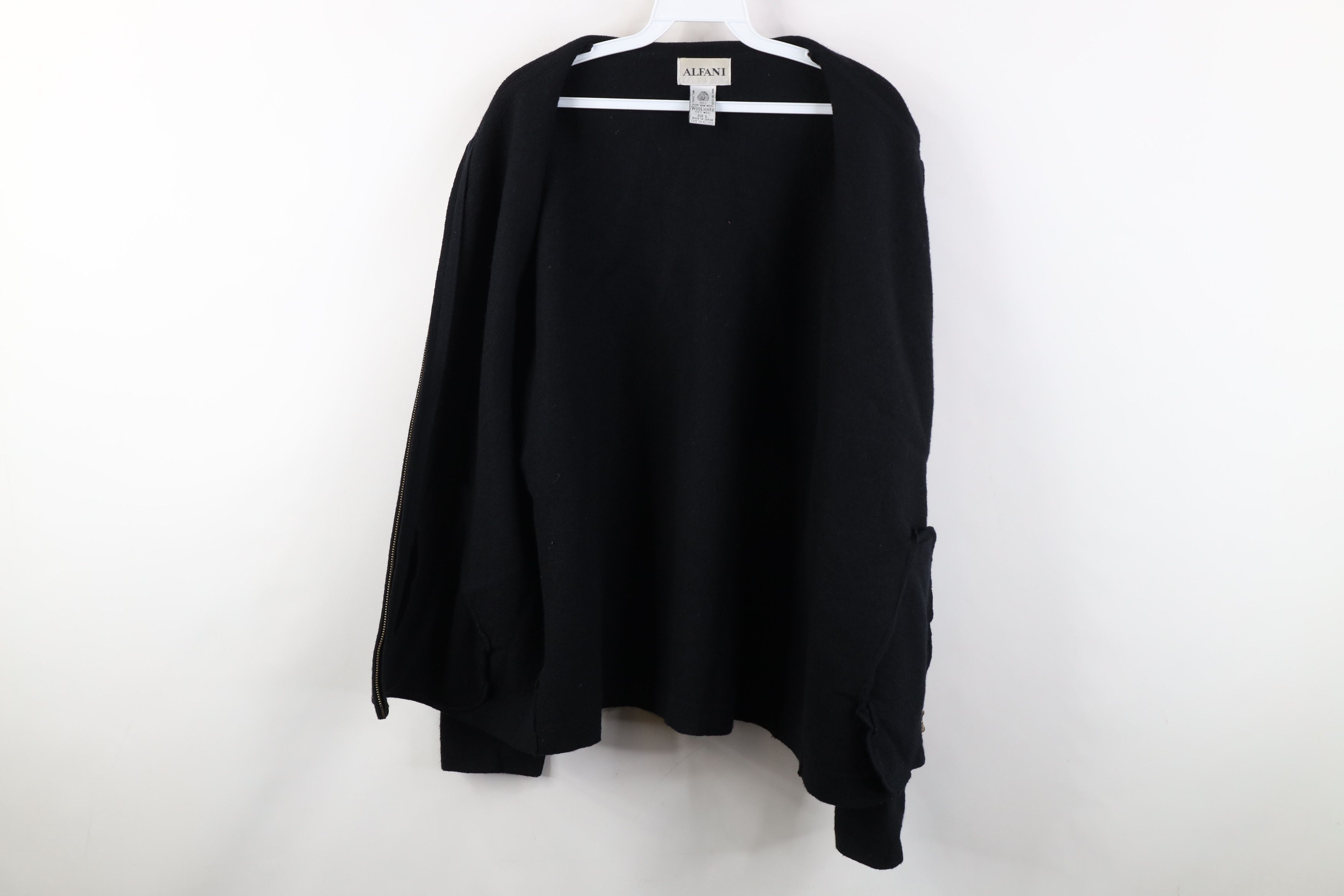 Vintage Vintage 90s Streetwear Full Zip Bomber Jacket Black Japan Size US L / EU 52-54 / 3 - 9 Thumbnail