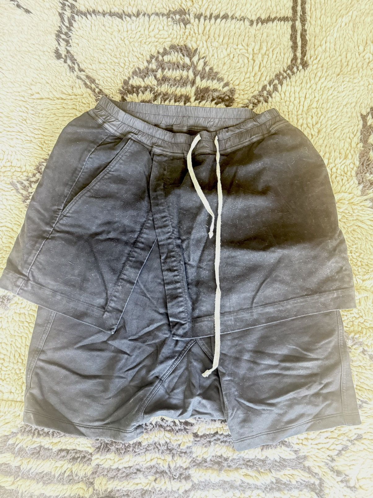 RICK OWENS GEO SHORTS KILT SKIRT SIZE LARGE