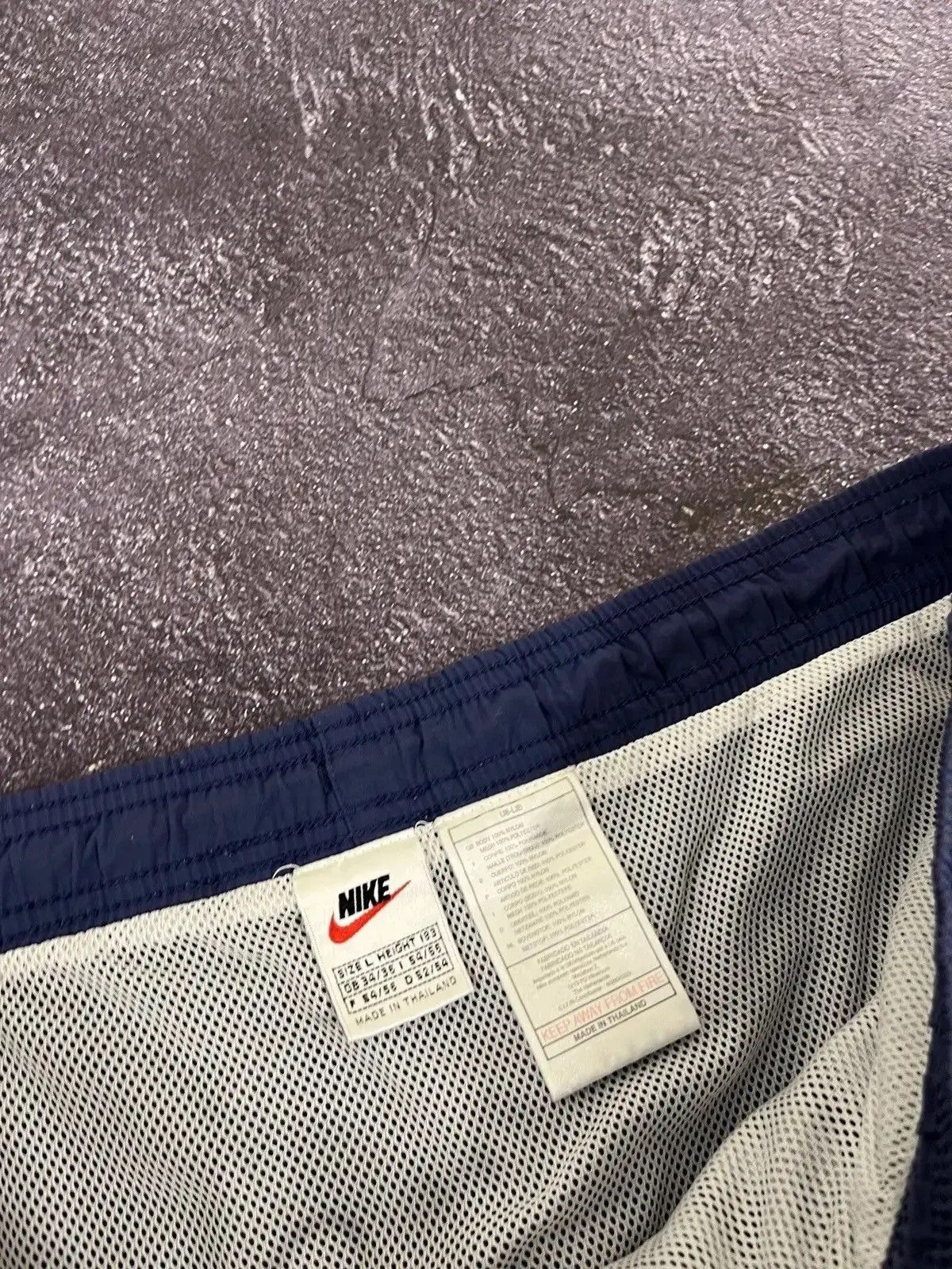 Nike × Vintage Vintage 90s Nike Y2K Big Logo Hype Retro Nylon Shorts Size US 34 / EU 50 - 5 Thumbnail
