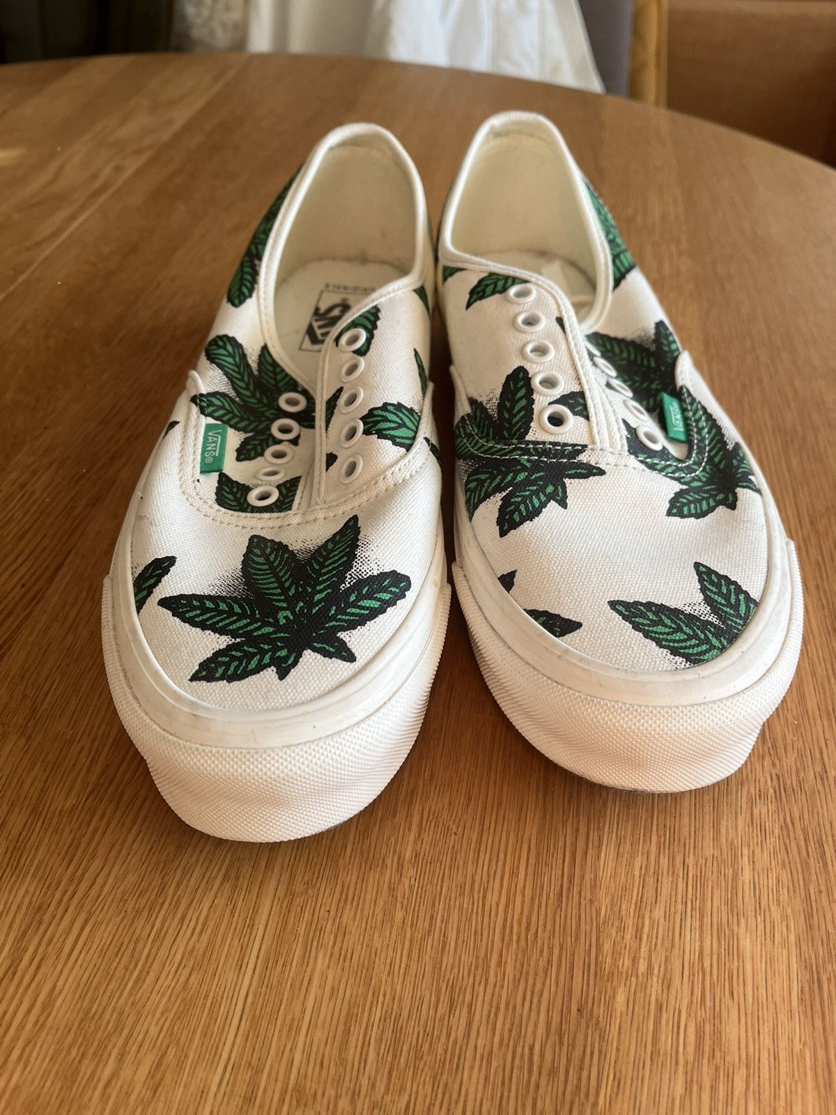 Vans VANS OG Authentic LX Sweet Leaf "420" White/Green Size US 10 / EU 43 - 10 Thumbnail