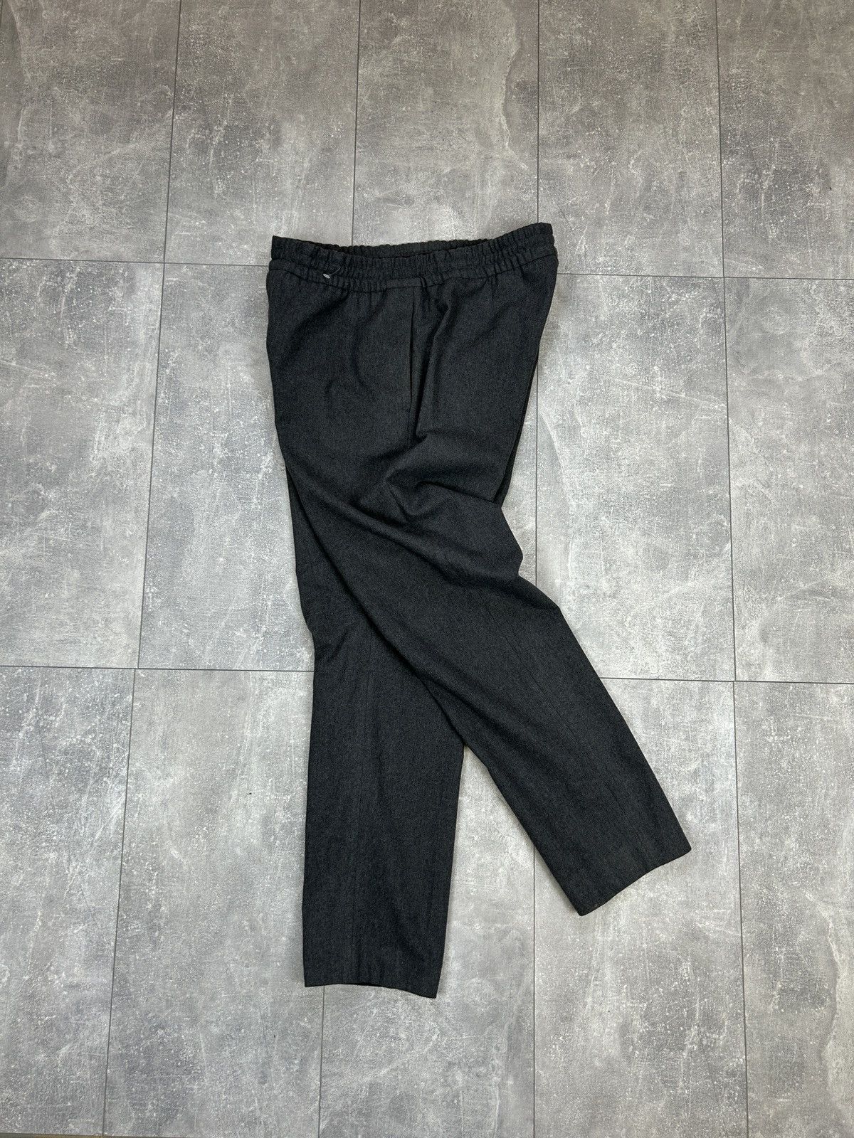 image of Mens Acne Studios Pants Casual Sweatpants Ryder Lt Fla Paw15 in Grey (Size 36)