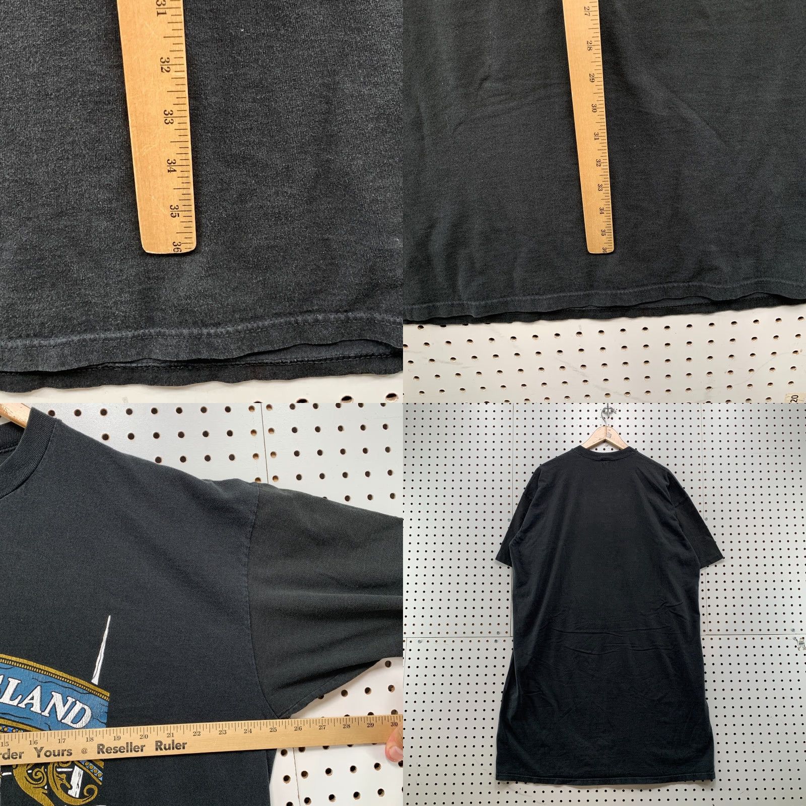 Jerzees VINTAGE JERZEES 90s Treasure Island Graphic Print Shirt Adult One Size Black Single Stitch Skull USA Mens Size US M / EU 48-50 / 2 - 8 Thumbnail