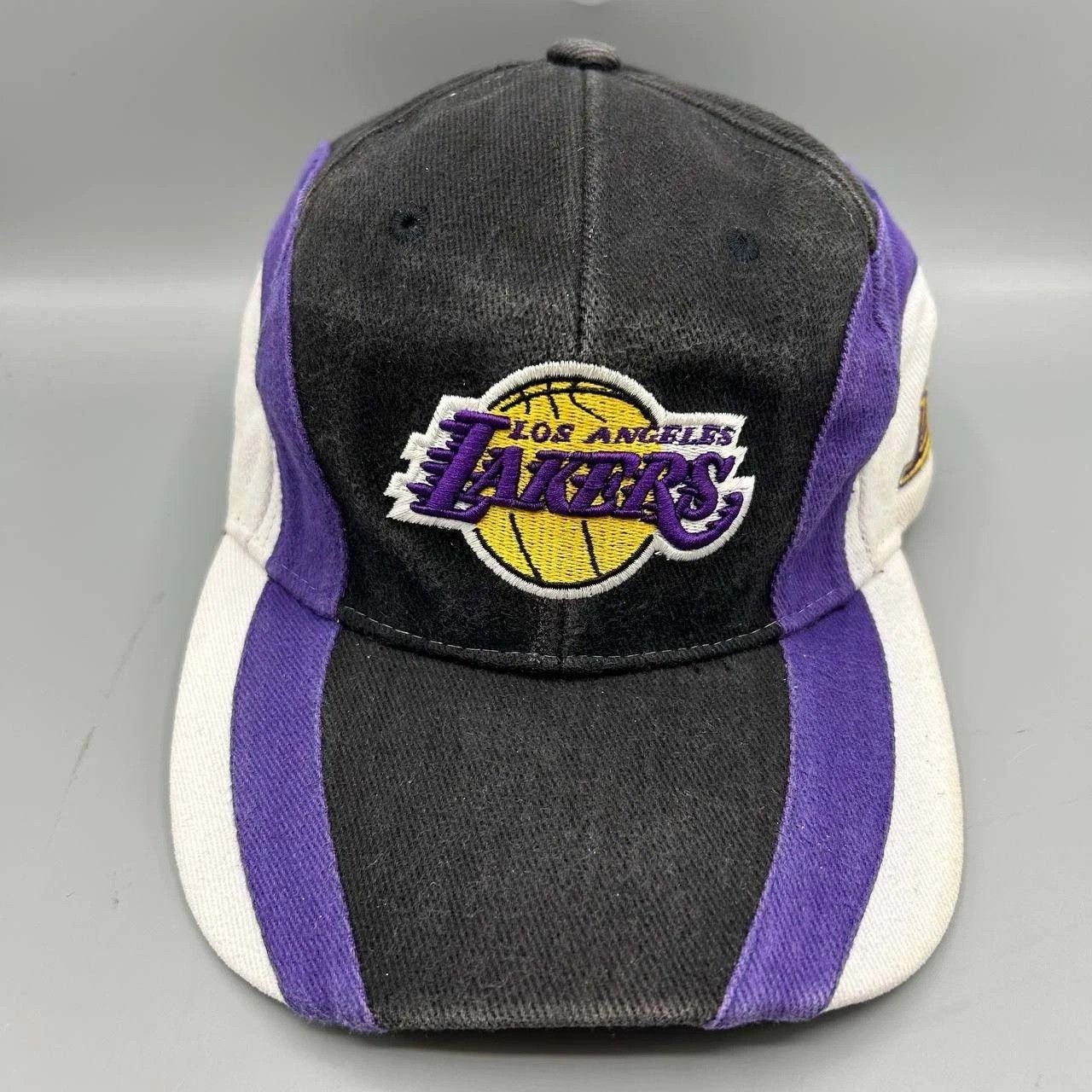 Colosseum Athletics Los Angeles LA Lakers Hat Men Black Purple Strap Back Cotton Size ONE SIZE - 1 Thumbnail