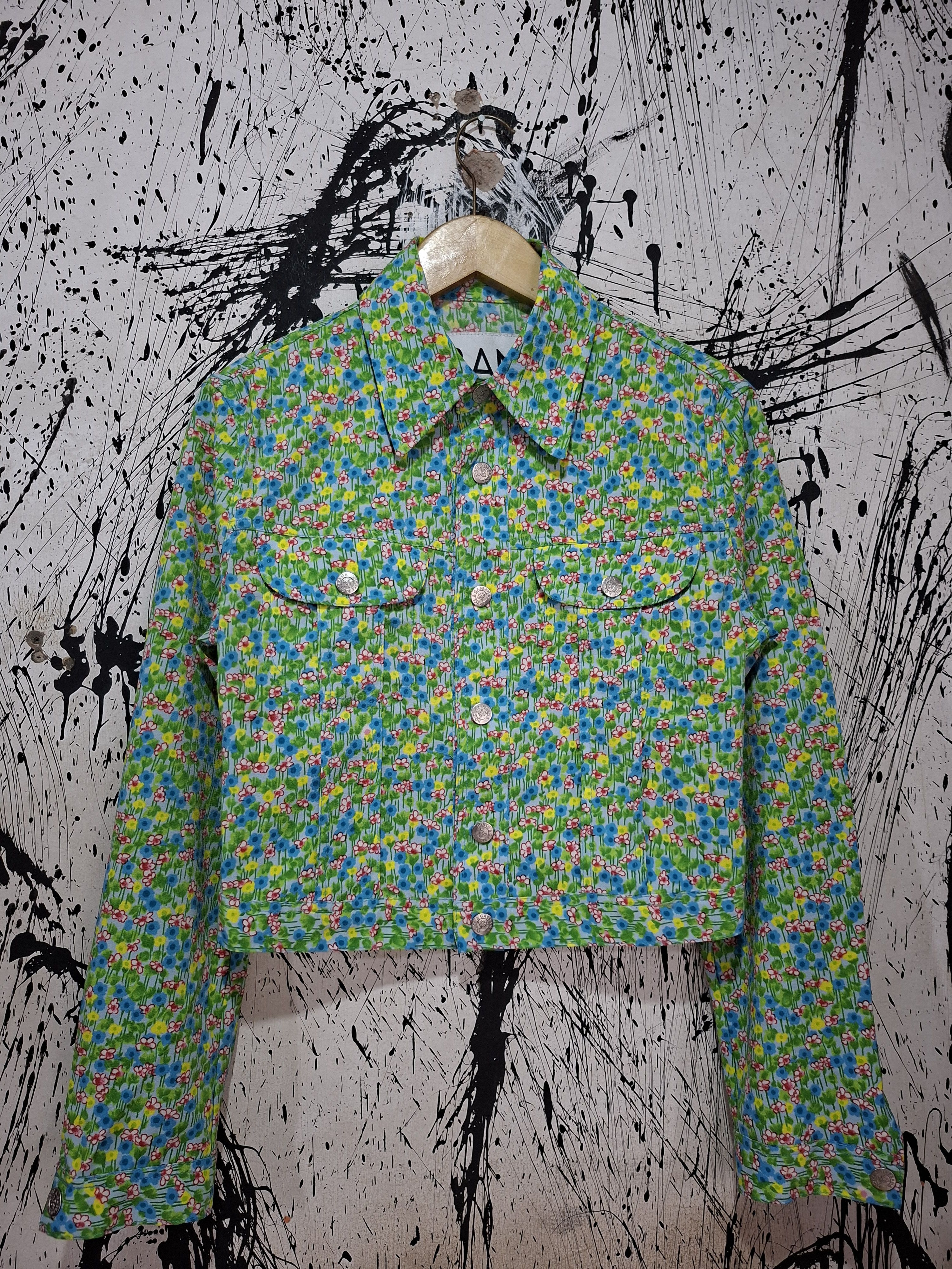 Dolce & Gabbana DOLCE & GABBANA SS 2003 FLORAL CROPPED TRUCKER JACKET Size S / US 4 / IT 40 - 1 Thumbnail