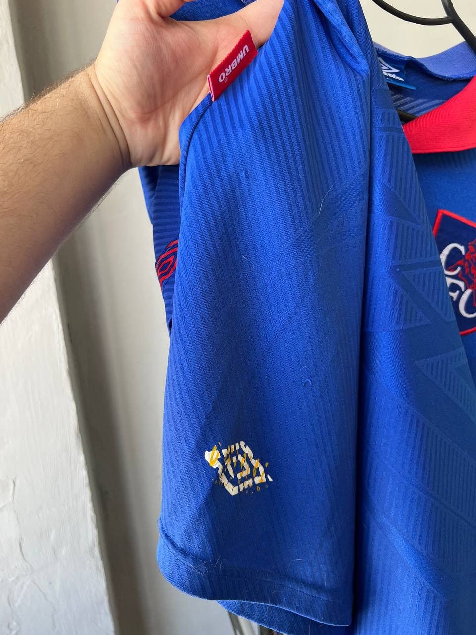 Vintage 1993/94 CHELSEA FC HOME SOCCER FOOTBALL UMBRO SHIRT JERSEY Size US XXL / EU 58 / 5 - 8 Thumbnail
