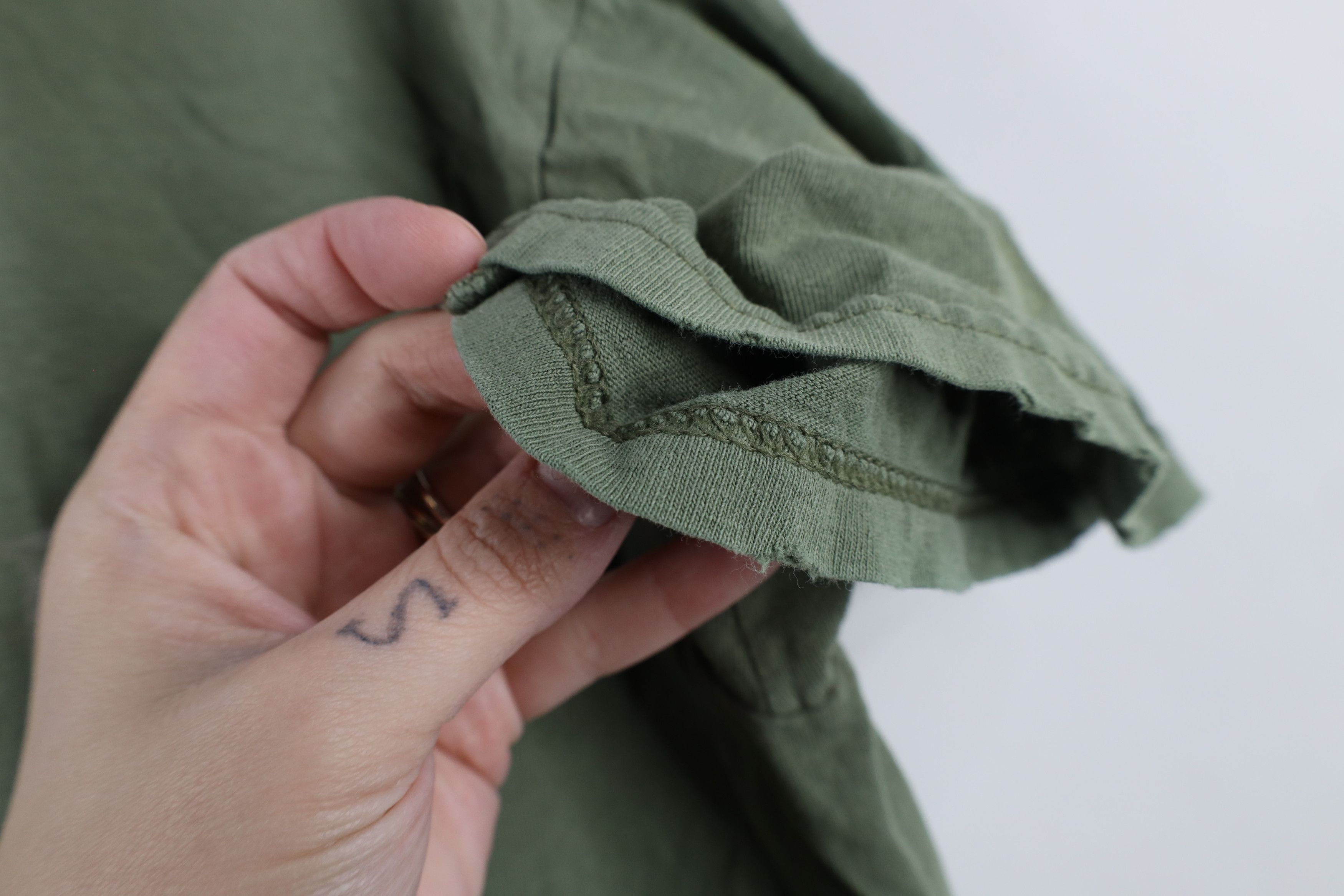 Harley Davidson × Vintage Vintage Harley Davidson Military Style T-Shirt Green Cotton Size US S / EU 44-46 / 1 - 6 Thumbnail