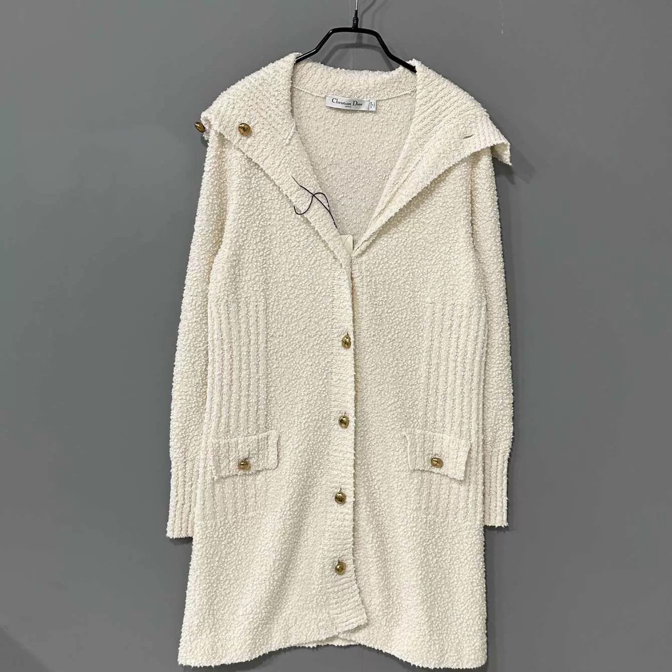 Dior Dior Cream Knit Cardigan Dress 38 Size S / US 4 / IT 40 - 1 Thumbnail