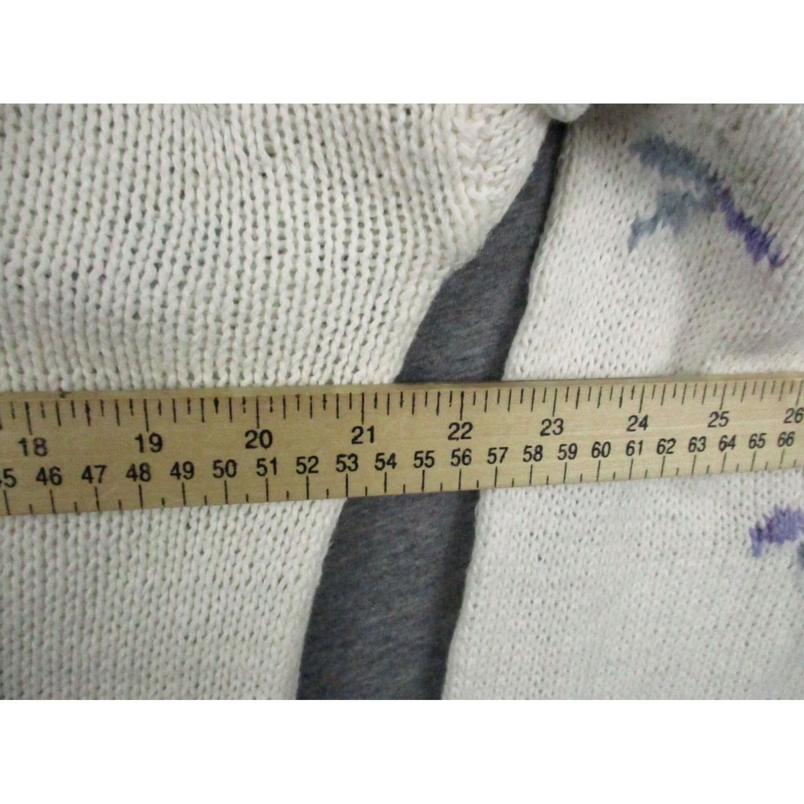 Vintage VINTAGE Jennifer Reed Sweater Medium Chunky Hand Knit Granny Flowers Spring White Womens Size M / US 6-8 / IT 42-44 - 4 Thumbnail