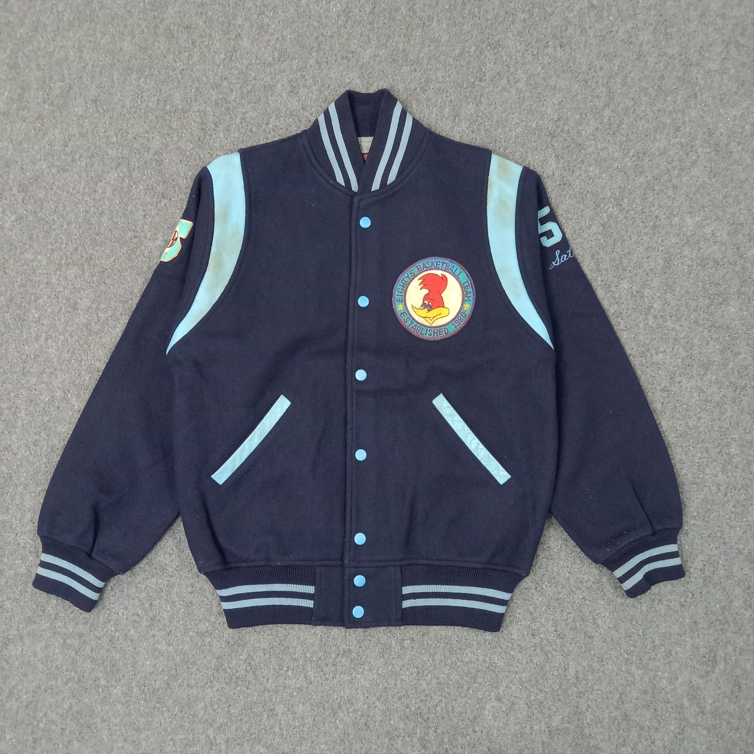 NBA Eightys Basketball Team American NBA Varsity Jacket C224N15 Size US M / EU 48-50 / 2 - 1 Thumbnail