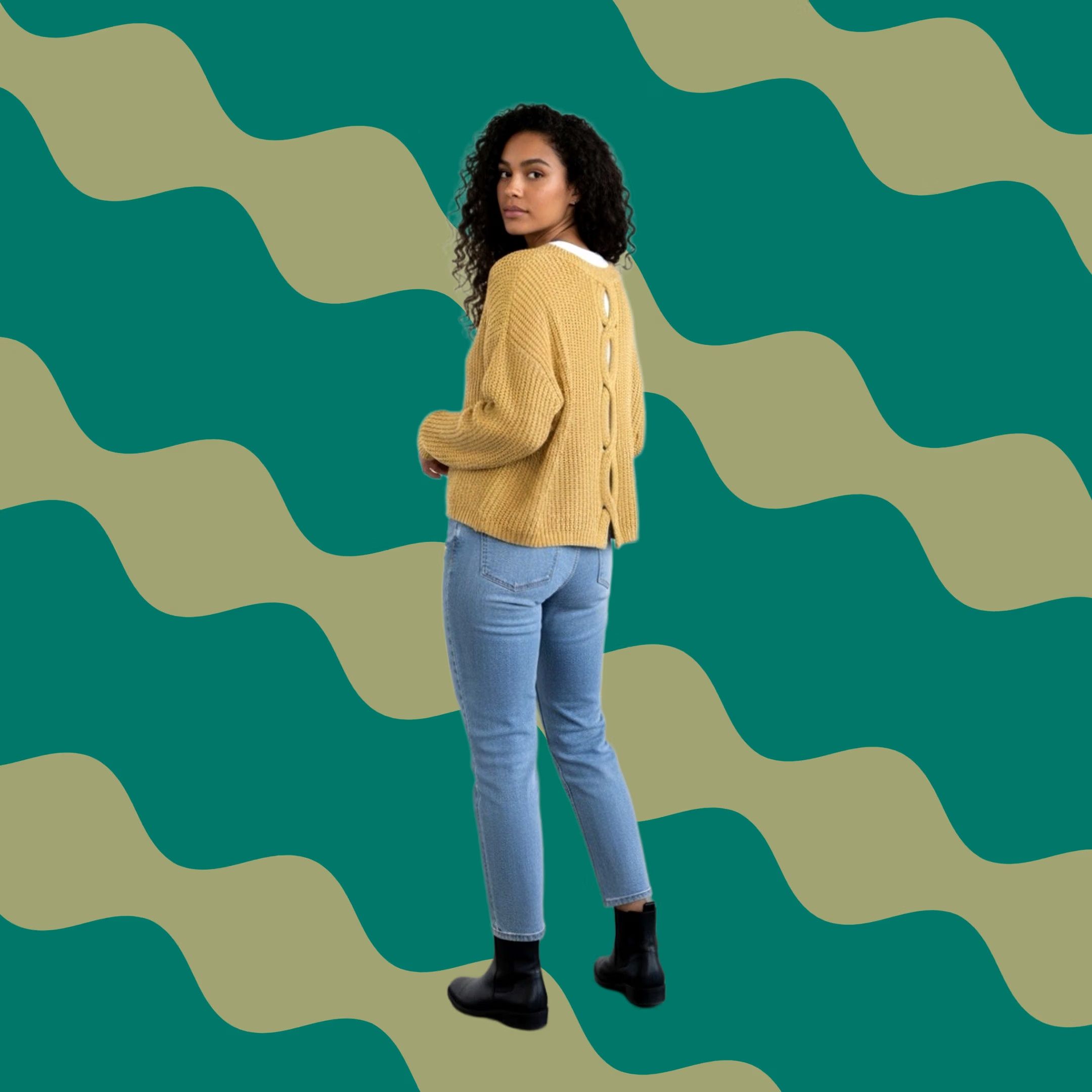 Express VINTAGE Express Women's Pullover Sweater Shirt/Crew? (Note: This is not allowed) Size S / US 4 / IT 40 - 1 Thumbnail