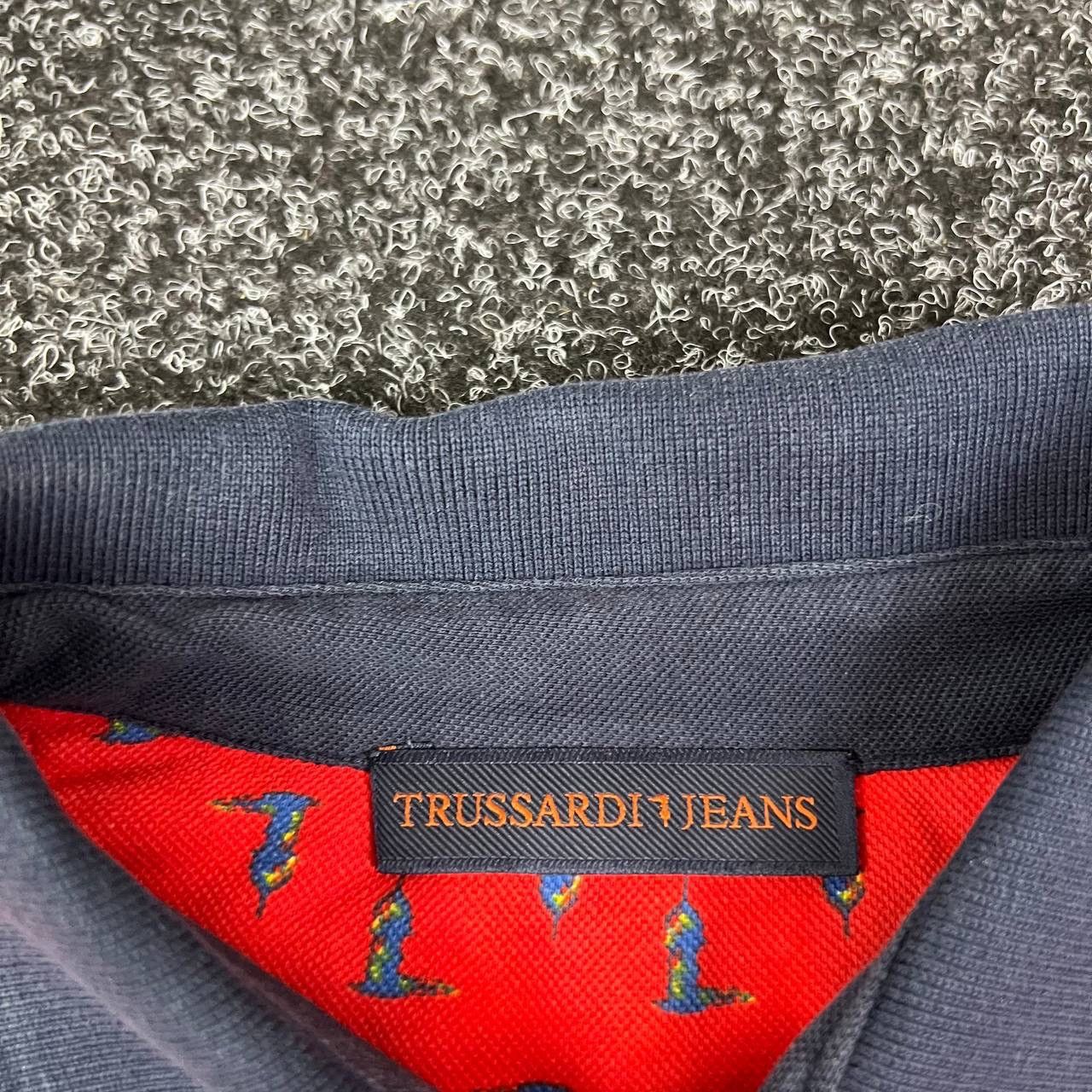 Trussardi Vintage trussardi monogram tee polo old money luxury Size US L / EU 52-54 / 3 - 5 Thumbnail