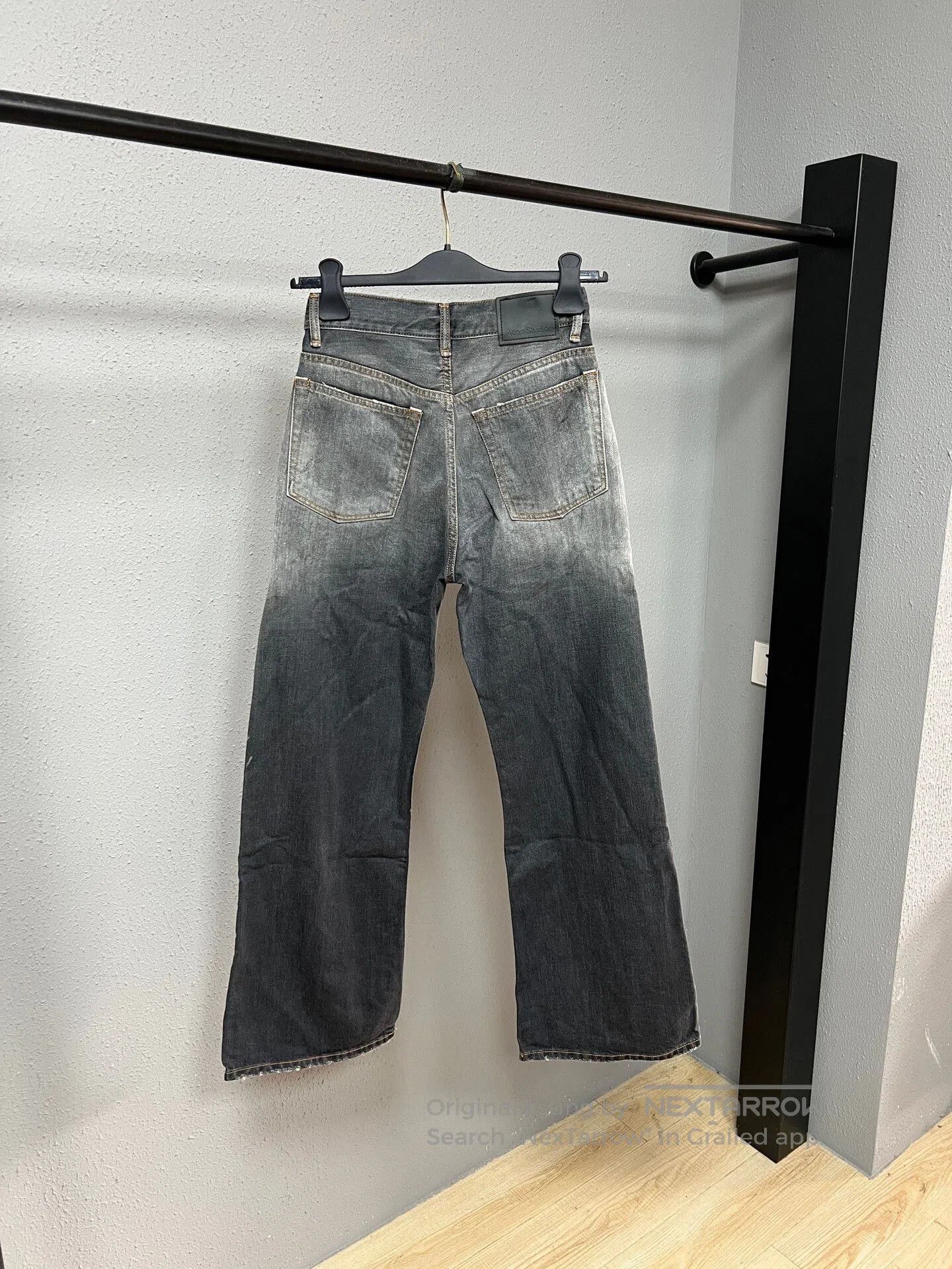 Acne Studios black splatter denim pants. Size 24" / US 00 / IT 34 - 2 Thumbnail
