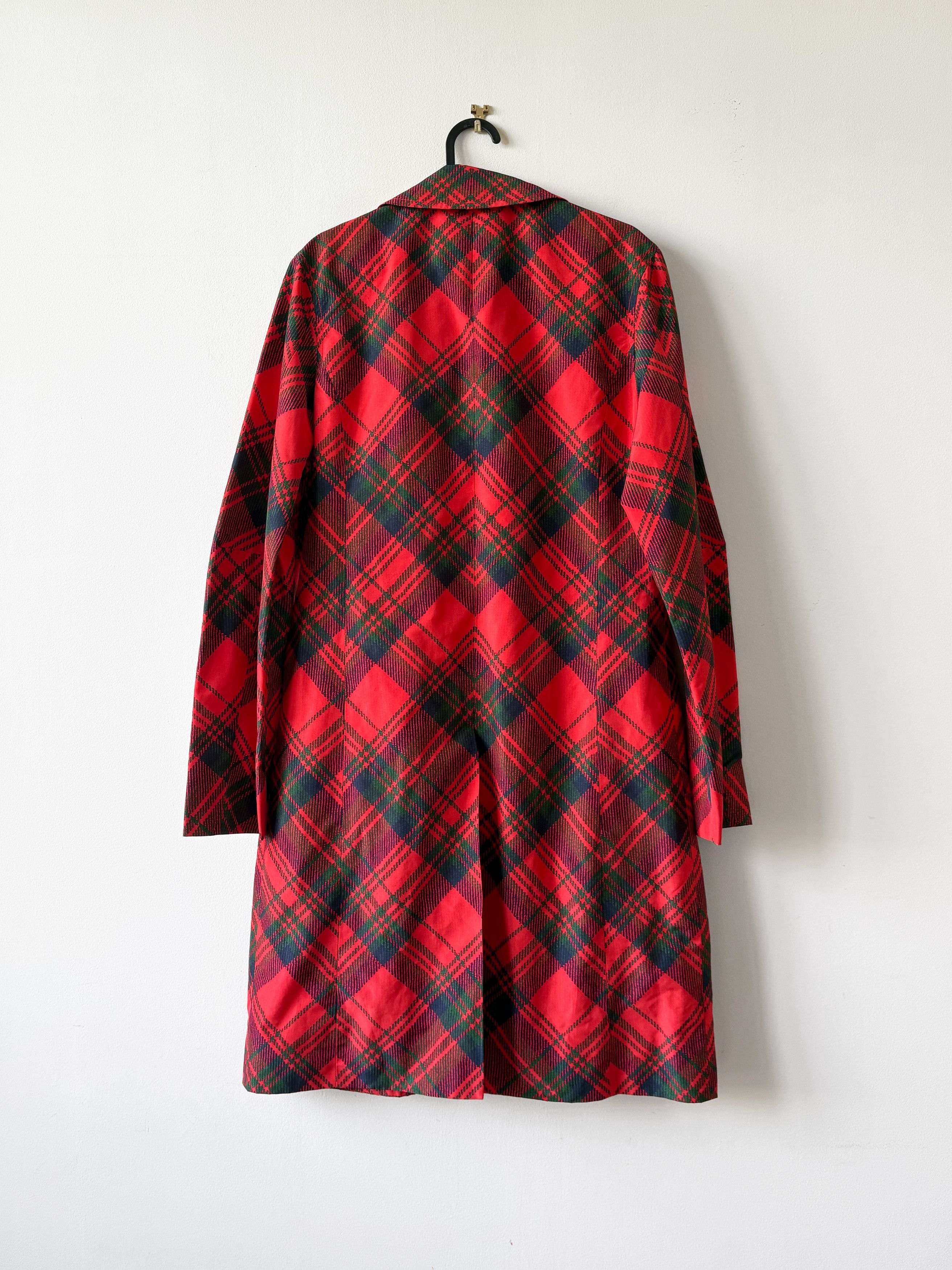 Stefan Cooke Stefan Cooke SS19 Red Tartan Print Nylon Coat Size US S / EU 44-46 / 1 - 2 Thumbnail