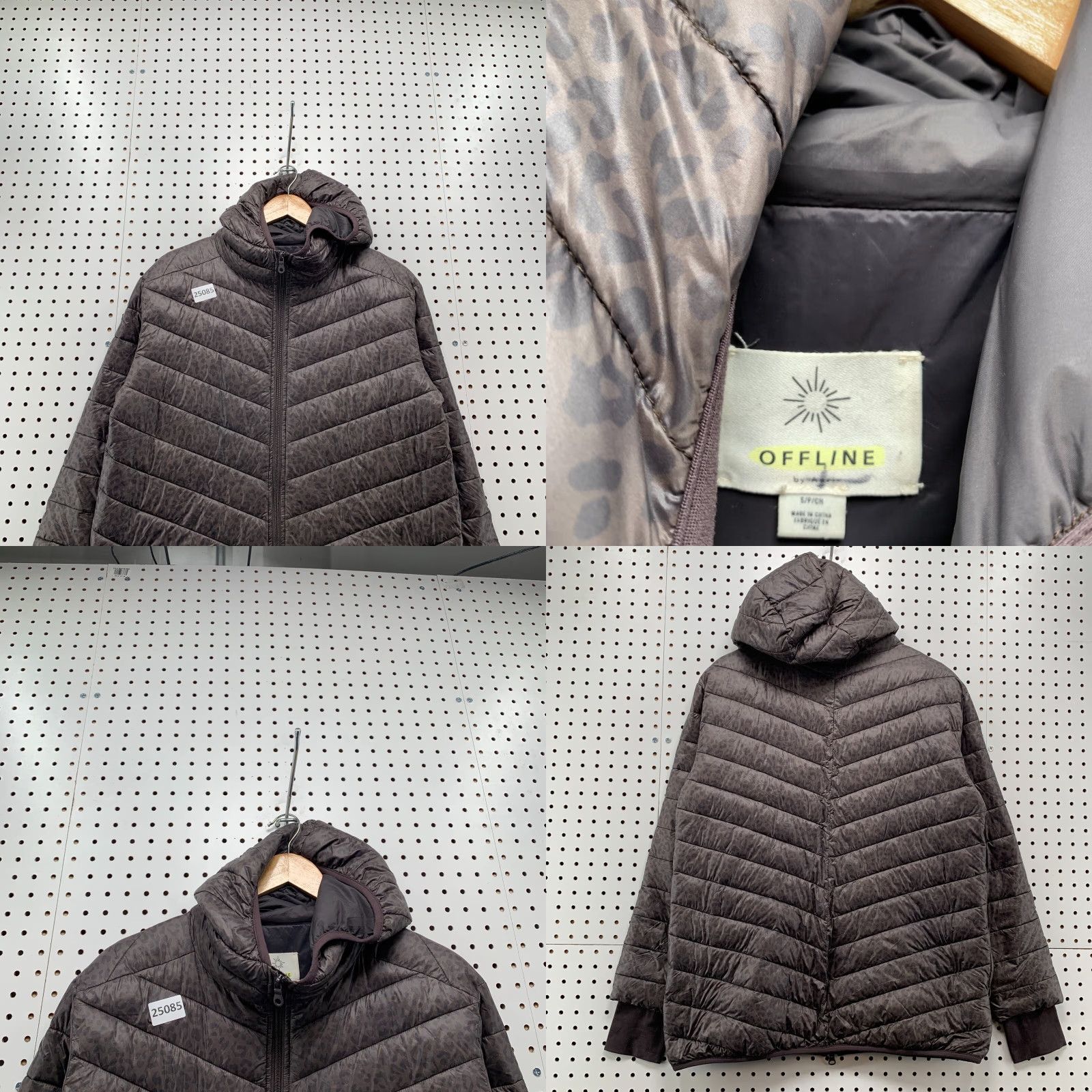 Vintage OFFLINE AERIE Coat Women Size Small Gray Black Puffer Jacket Women Size S / US 4 / IT 40 - 8 Thumbnail