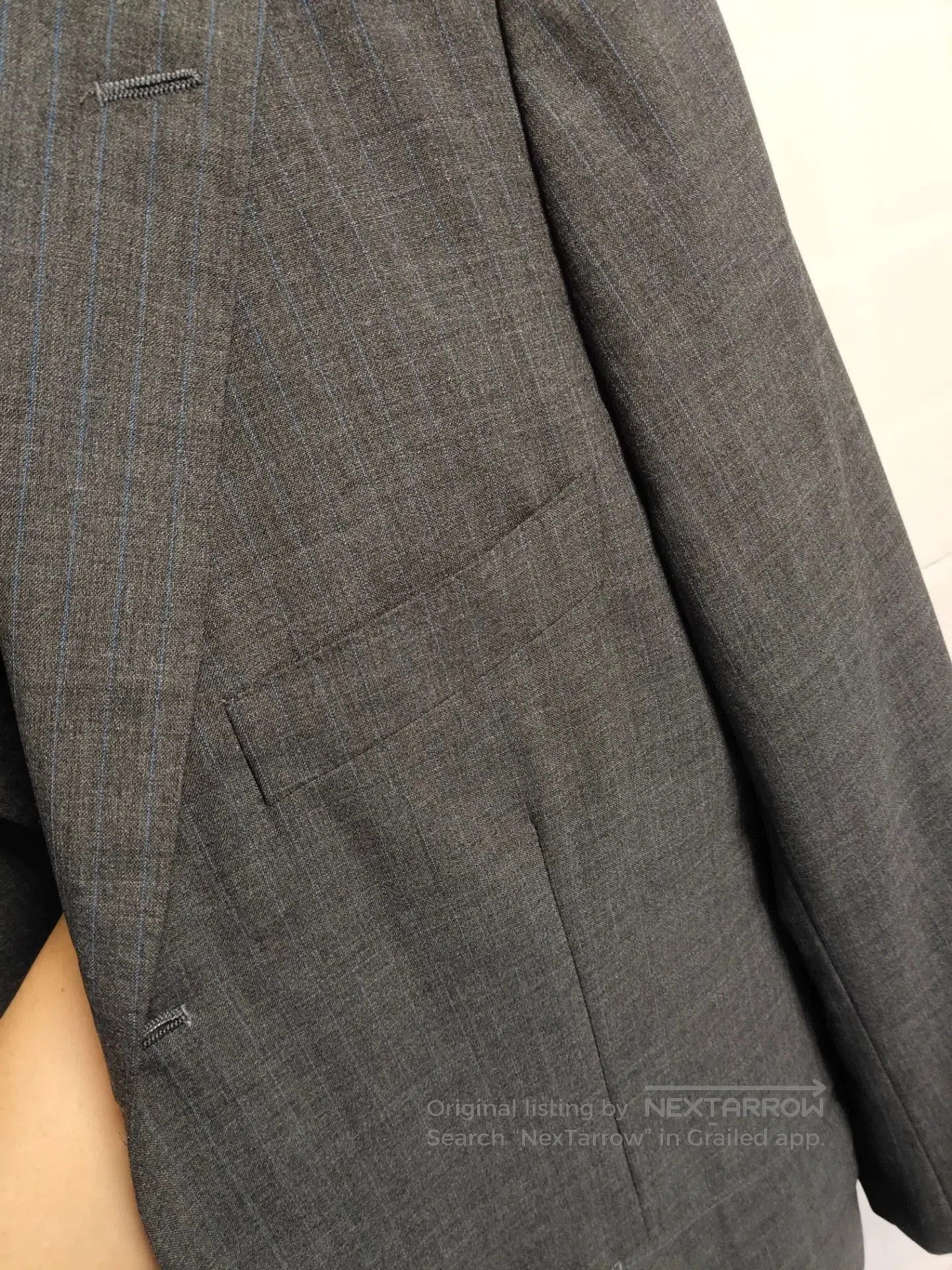 Ring Jacket Japanese Wool Suit Jacket with Stripes. Size US M / EU 48-50 / 2 - 6 Thumbnail