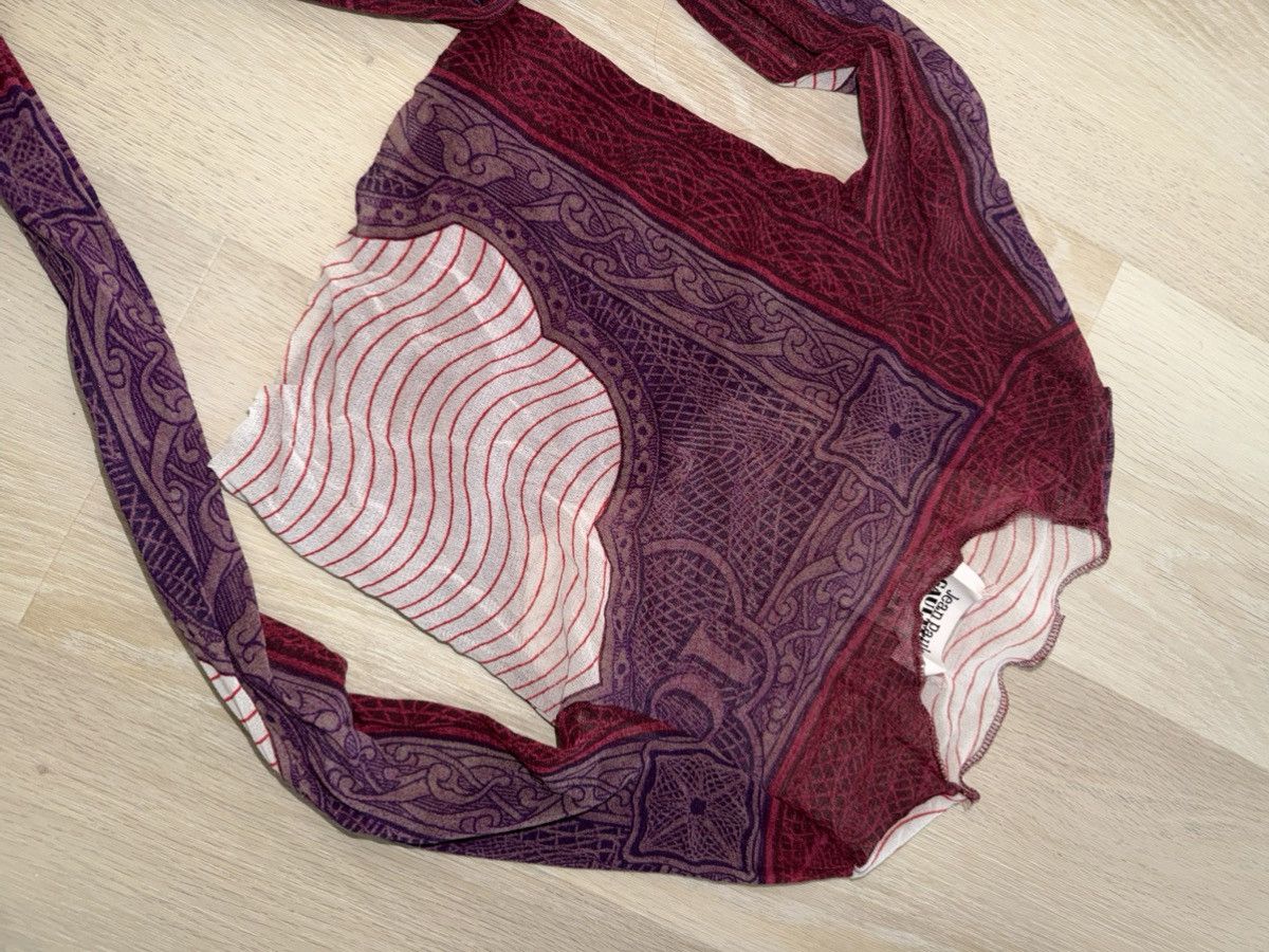 Jean Paul Gaultier Jean Paul Gaultier Purple & Burgundy 'The Cartouche' Top Size XS / US 0-2 / IT 36-38 - 2 Thumbnail