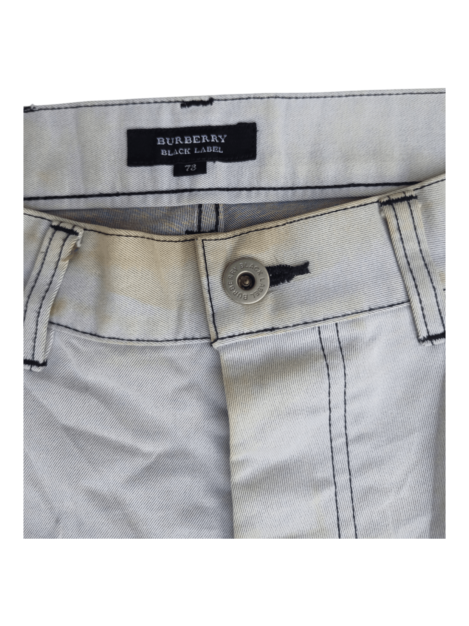 Burberry Burberry Black Label Dirty Faded White Pants Size US 28 / EU 44 - 14 Thumbnail