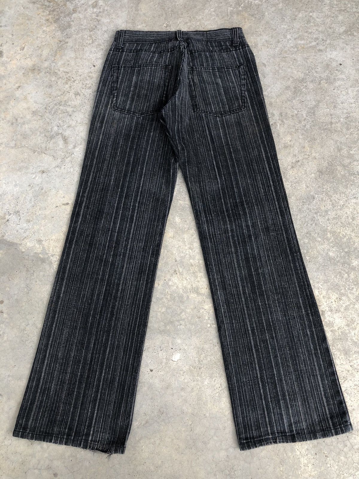 If Six Was Nine Japanese Urban Mini Flared Jeans Hickory Jeans Size US 29 - 2 Thumbnail