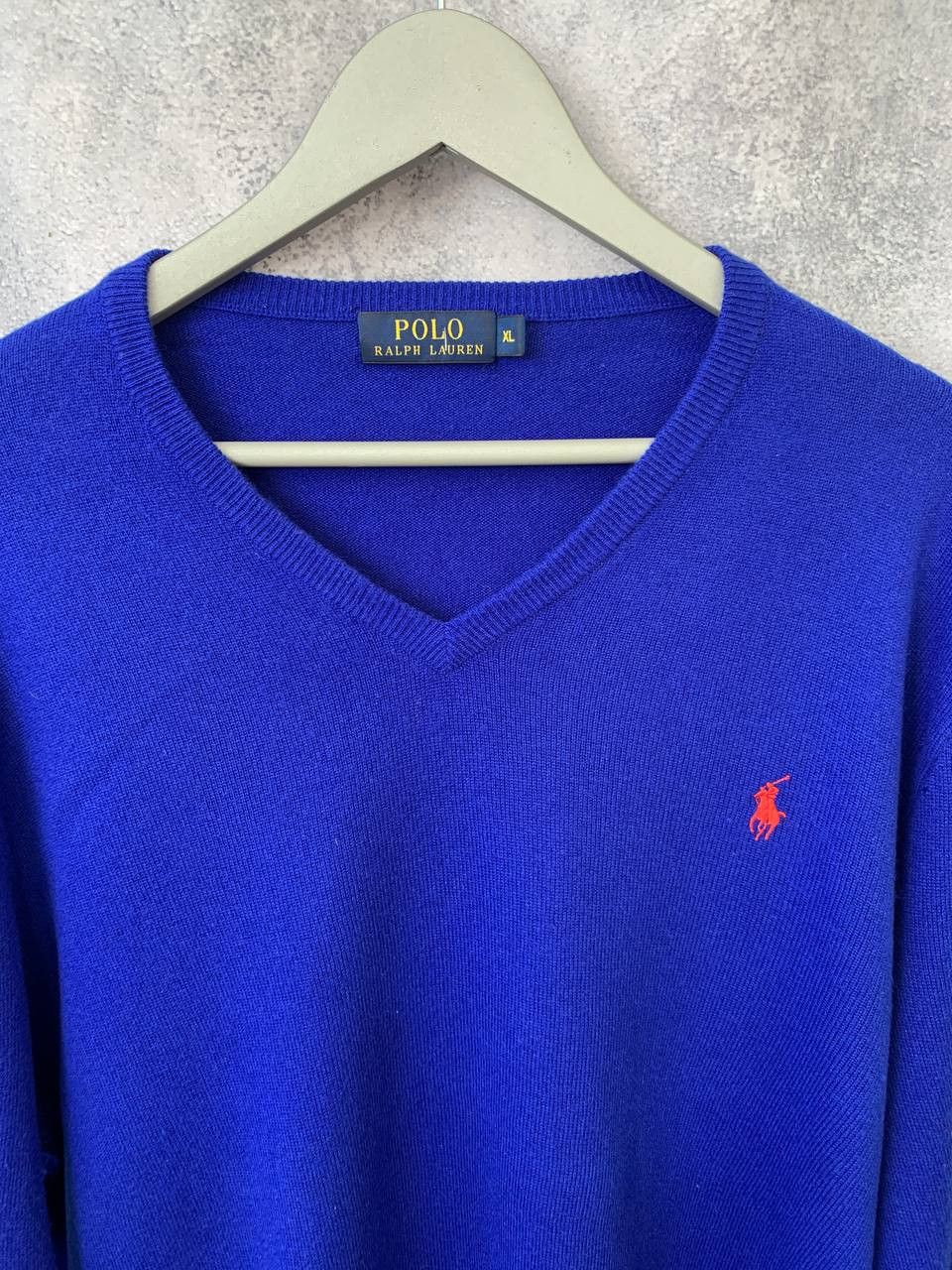 Polo Ralph Lauren × Ralph Lauren Polo Ralph Lauren V-Neck Wool Sweater Jumper Pullover Size US XL / EU 56 / 4 - 7 Thumbnail