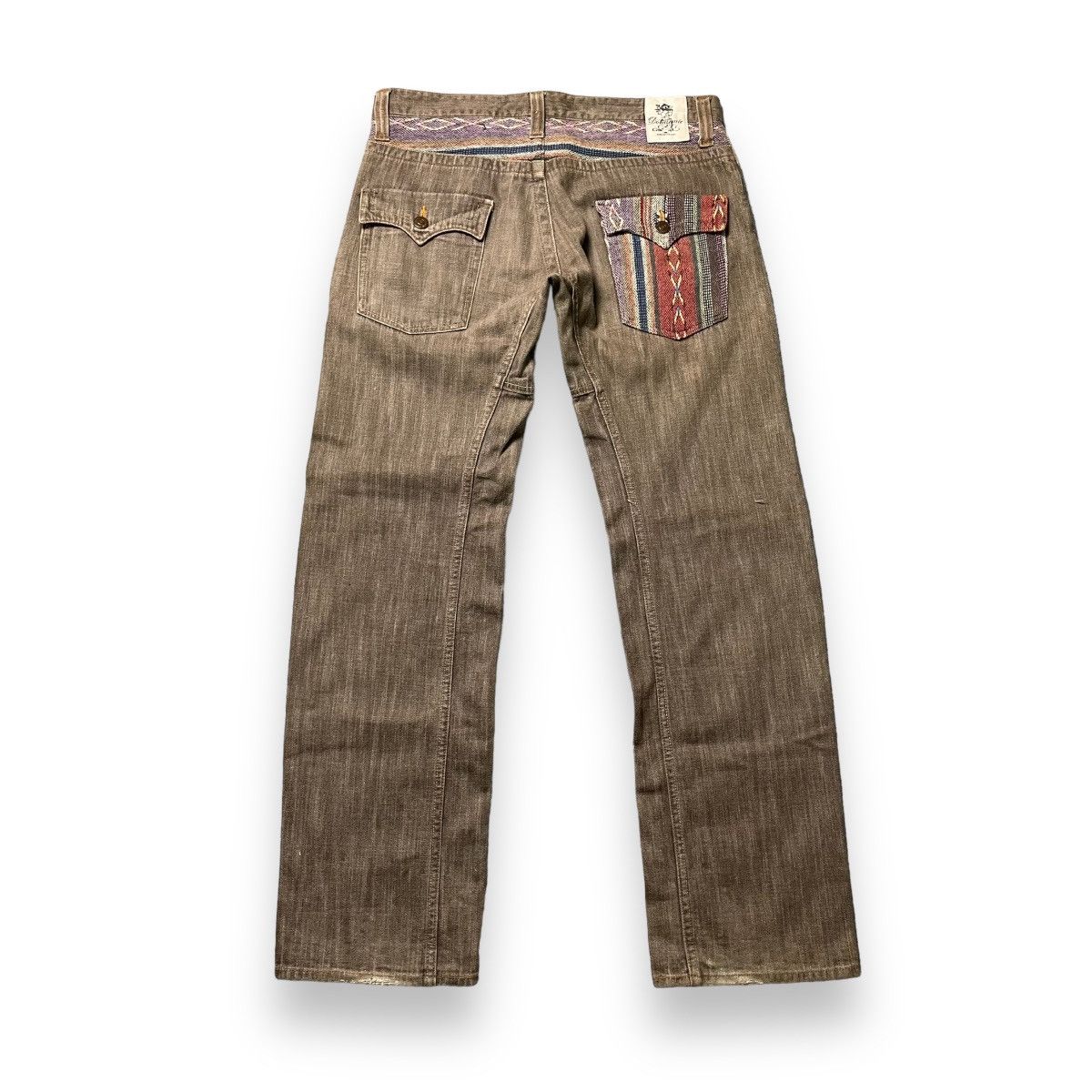 If Six Was Nine × Japanese Brand × Le Grande Bleu (L.G.B.) 🇯🇵 DOMINATE HANDCRAFTED NATIVE SPIRAL CUT JEANS Size US 34 / EU 50 - 2 Thumbnail