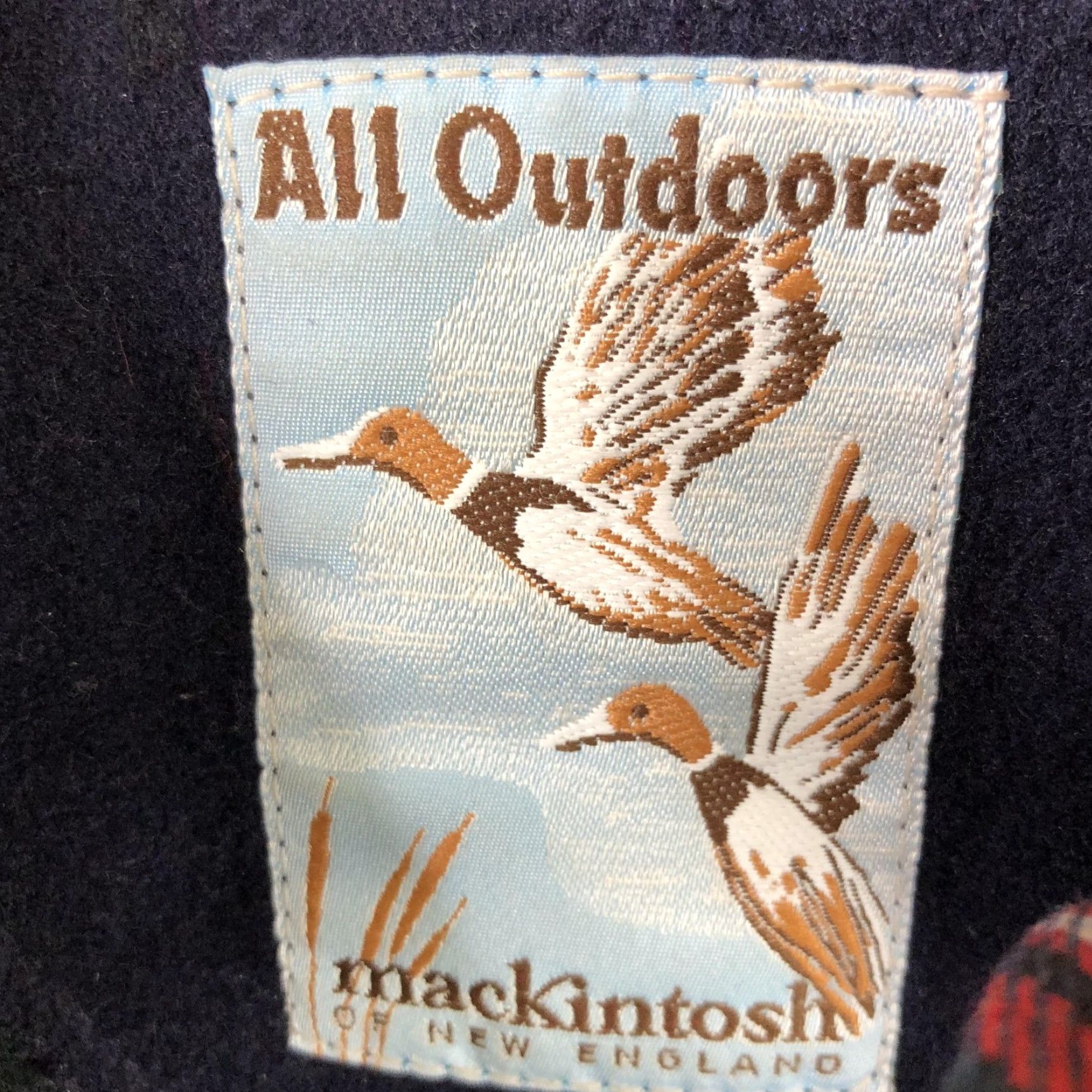Mackintosh VINTAGE Mackintosh of New England Coat XL Blue Wool All Outdoors 80s Oversized Womens Size XL / US 12-14 / IT 48-50 - 3 Thumbnail