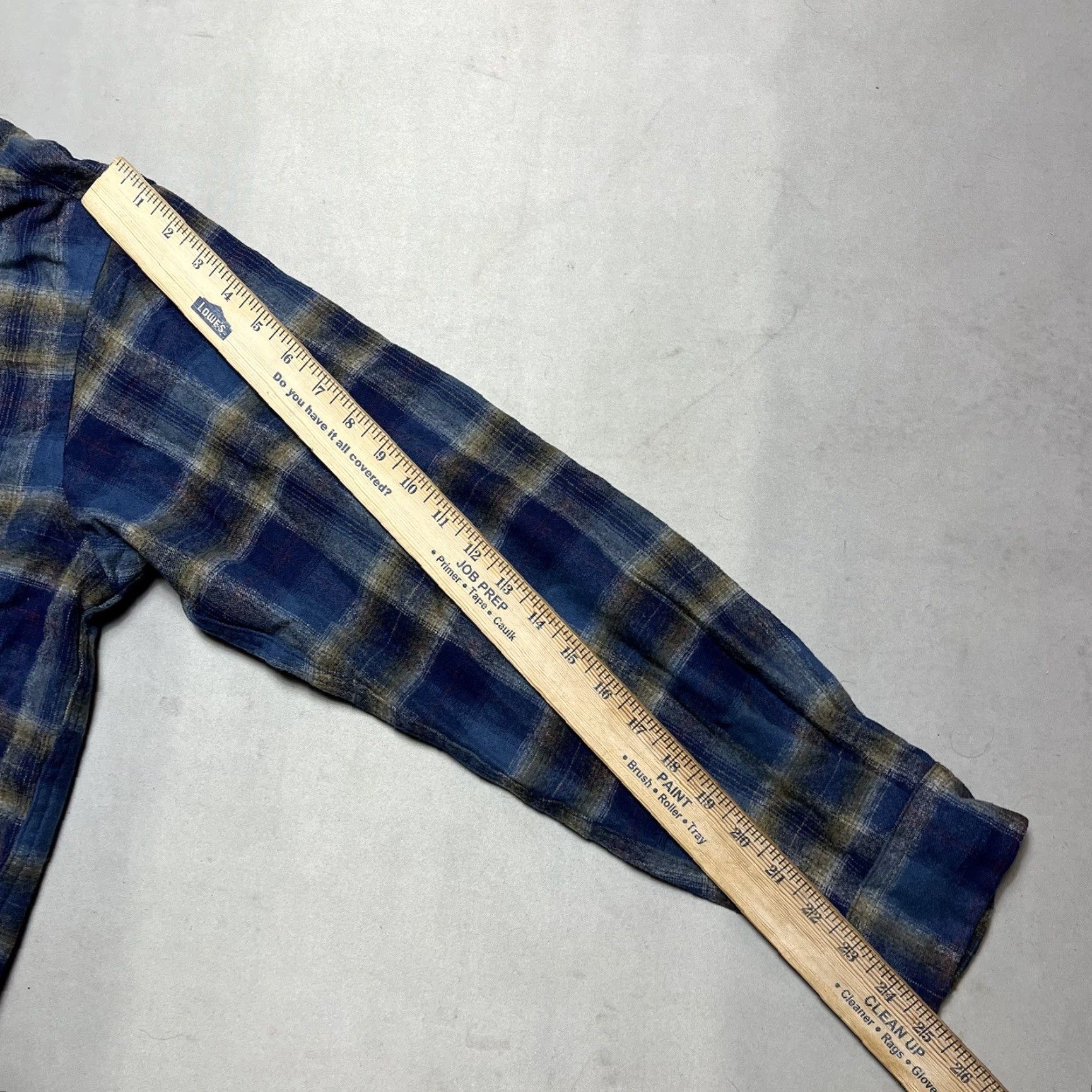 VINTAGE Pendleton Board Shirt Red Plaid Wool Loop Collar Button Down Large L Blue 1990s Grunge Mens