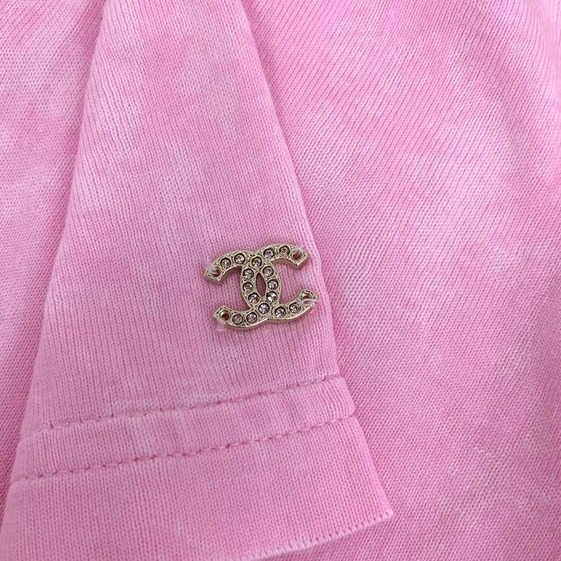 Chanel Chanel Roof Series Pink Logo Embroidered Logo Diamond Cott Size XS / US 0-2 / IT 36-38 - 5 Thumbnail