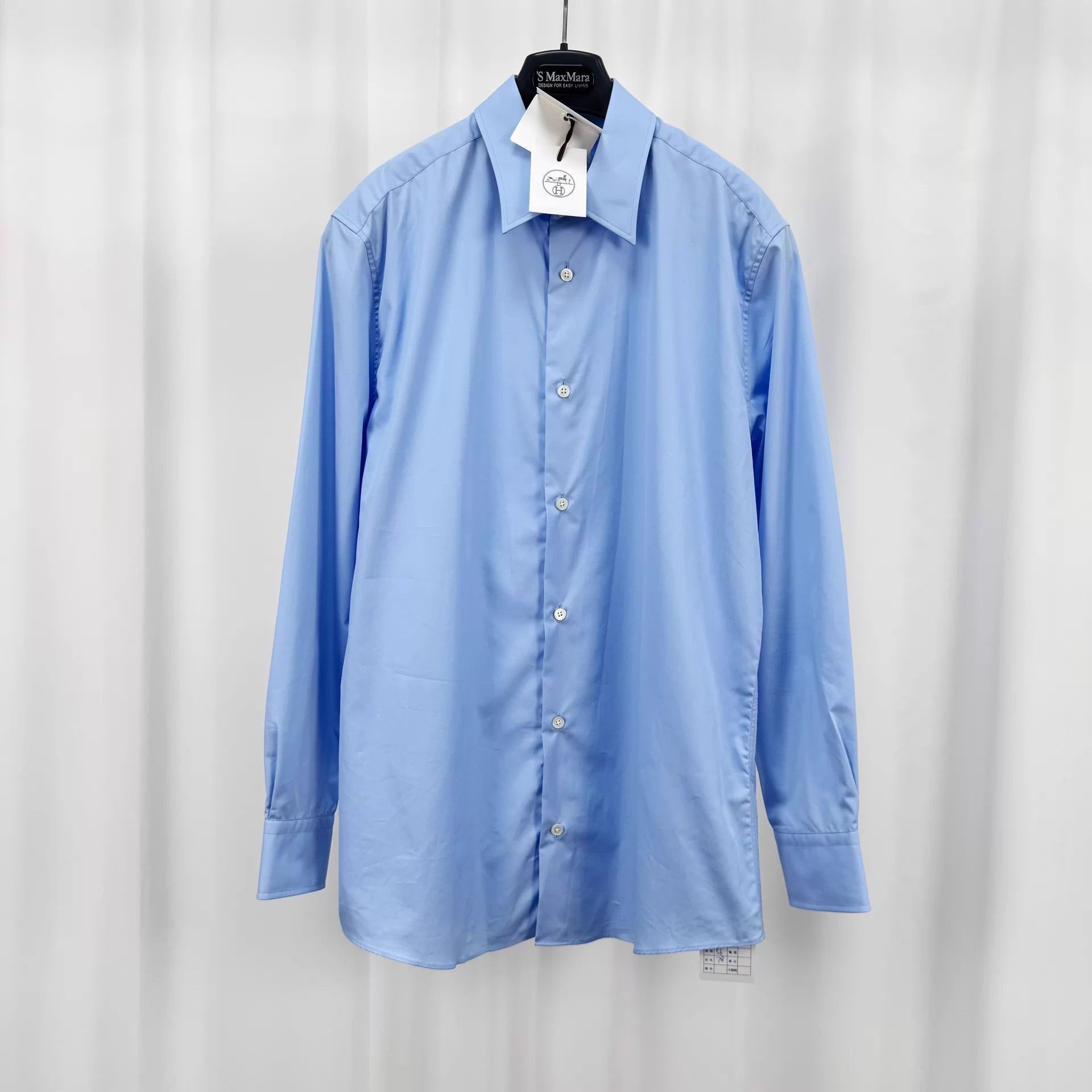 Hermes Blue Long-Sleeve Button-Up Shirt Size L Size US L / EU 52-54 / 3 - 1 Thumbnail