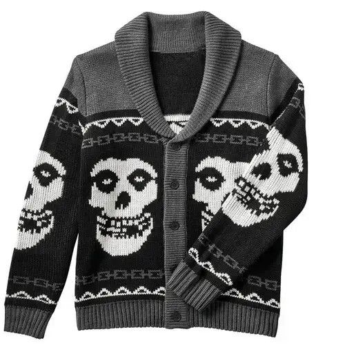 Vintage Retro Long Sleeves Gothic Knit Sweater Size US XL / EU 56 / 4 - 3 Thumbnail