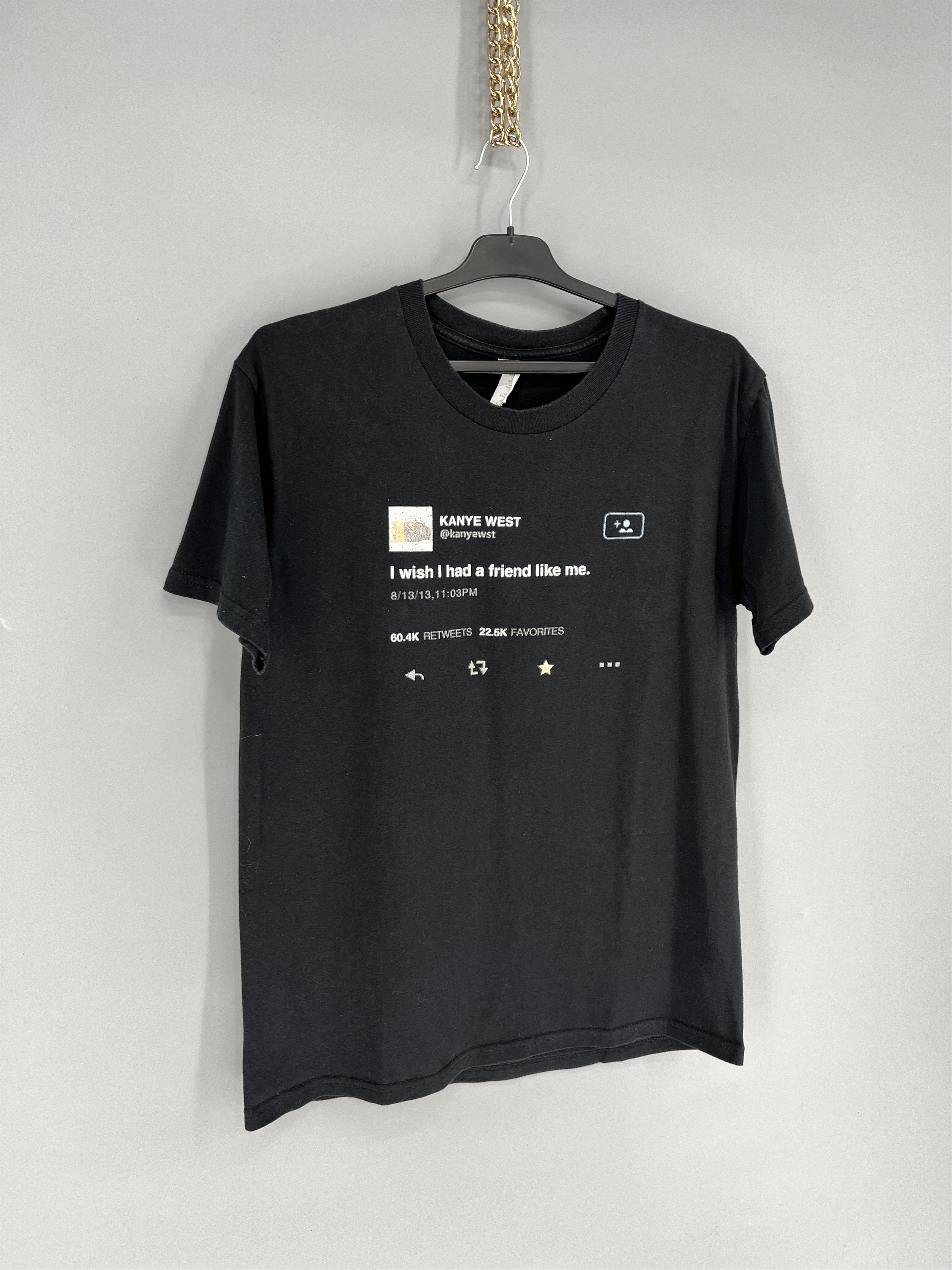 Band Tees Y2K "I Wish I had A Friend Like Me" Kanye West Tweet Size US L / EU 52-54 / 3 - 2 Thumbnail