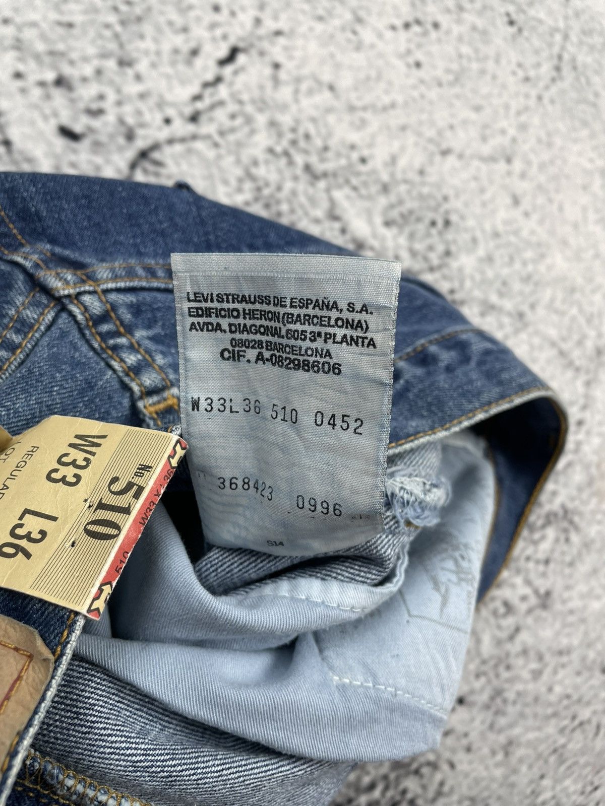 Levi's Vintage Levi’s 90s 510 Jeans W33 L36 High-Quality Blue Size US 33 - 6 Thumbnail