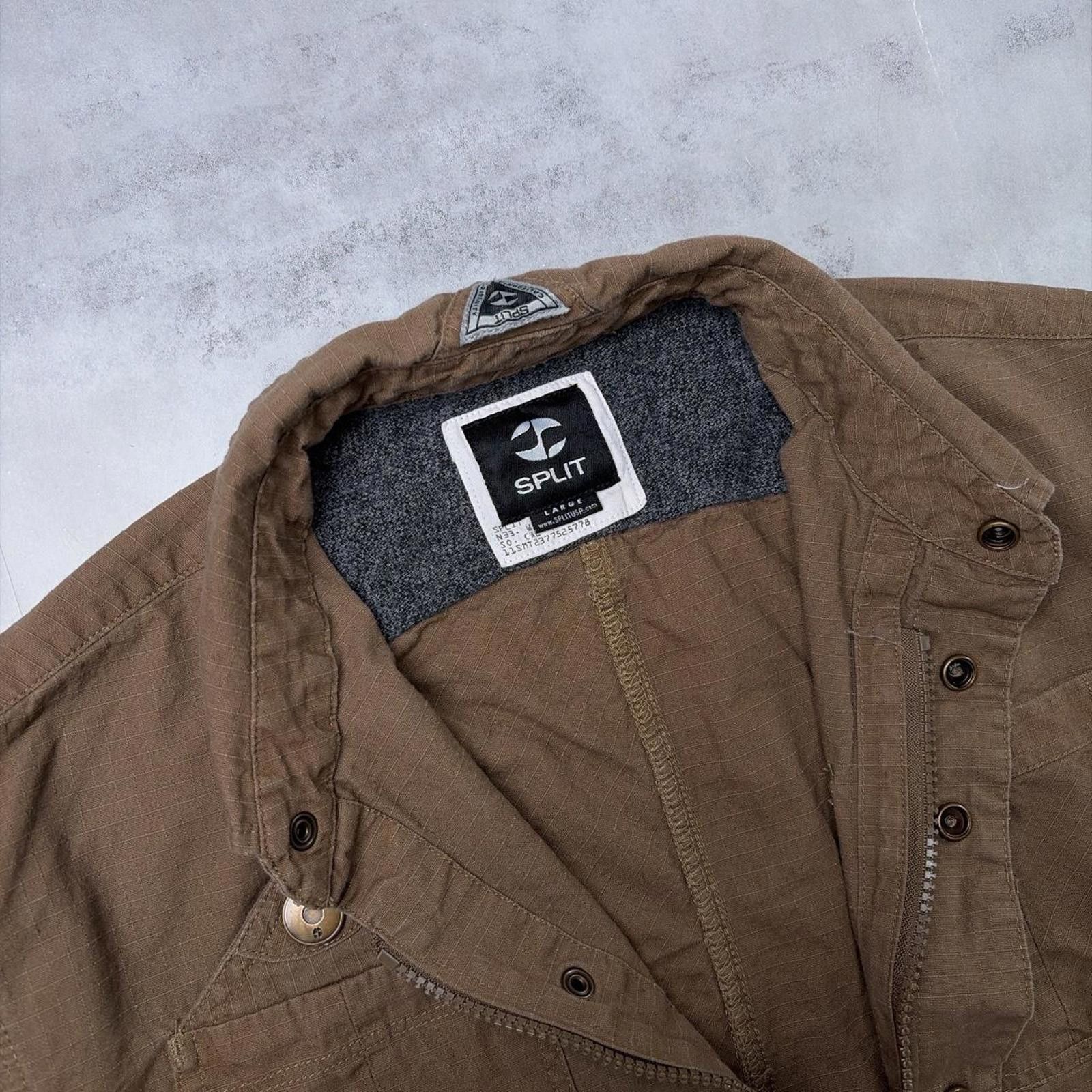 Billabong Y2K Brown Split Surfwear Grunge Lightweight Bomber Jacket Size US L / EU 52-54 / 3 - 5 Thumbnail