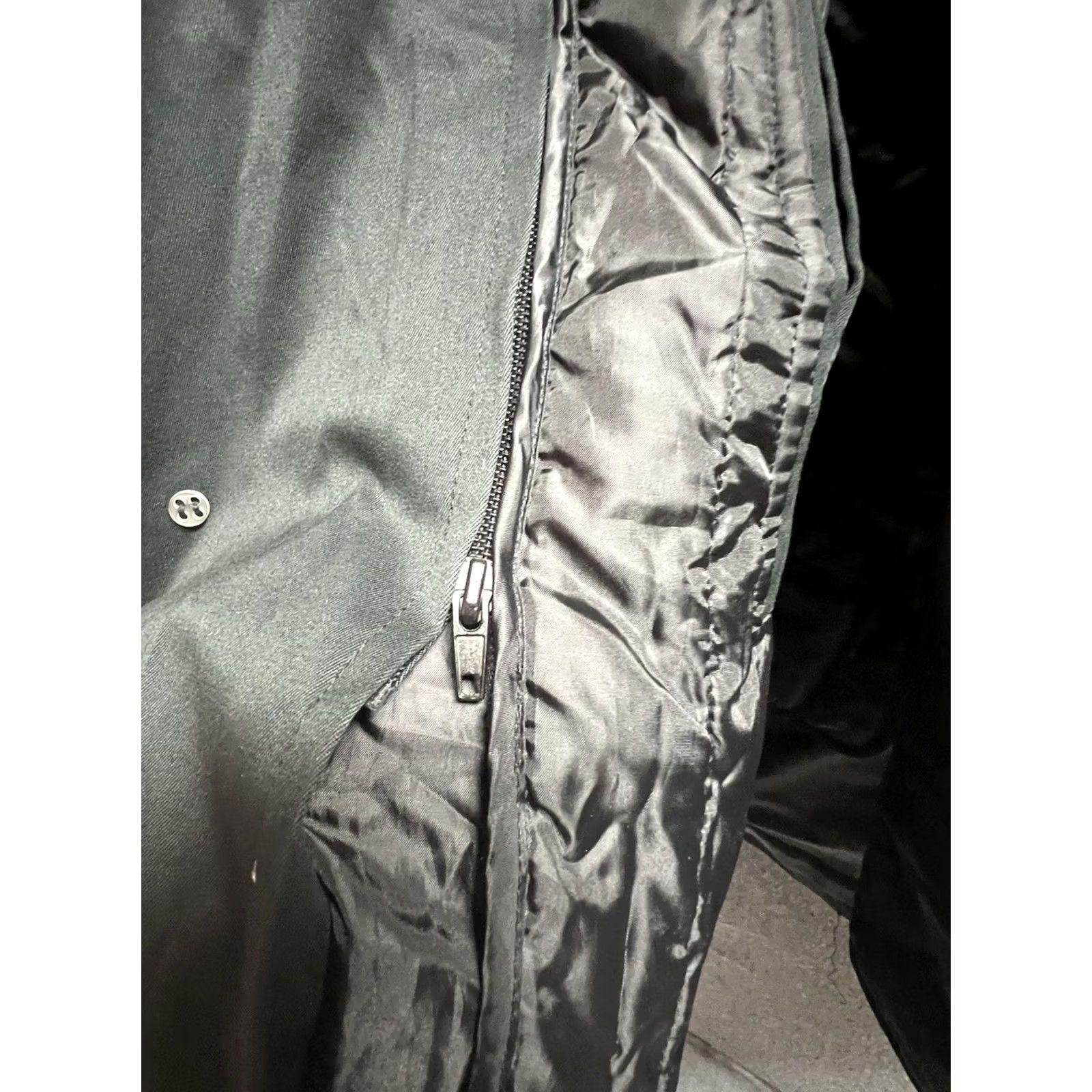 MZ Wallace VINTAGE? William Wallace Coat 52R Removable Thinsulate Lining Black Mens Long Over Coat Size US L / EU 52-54 / 3 - 5 Thumbnail