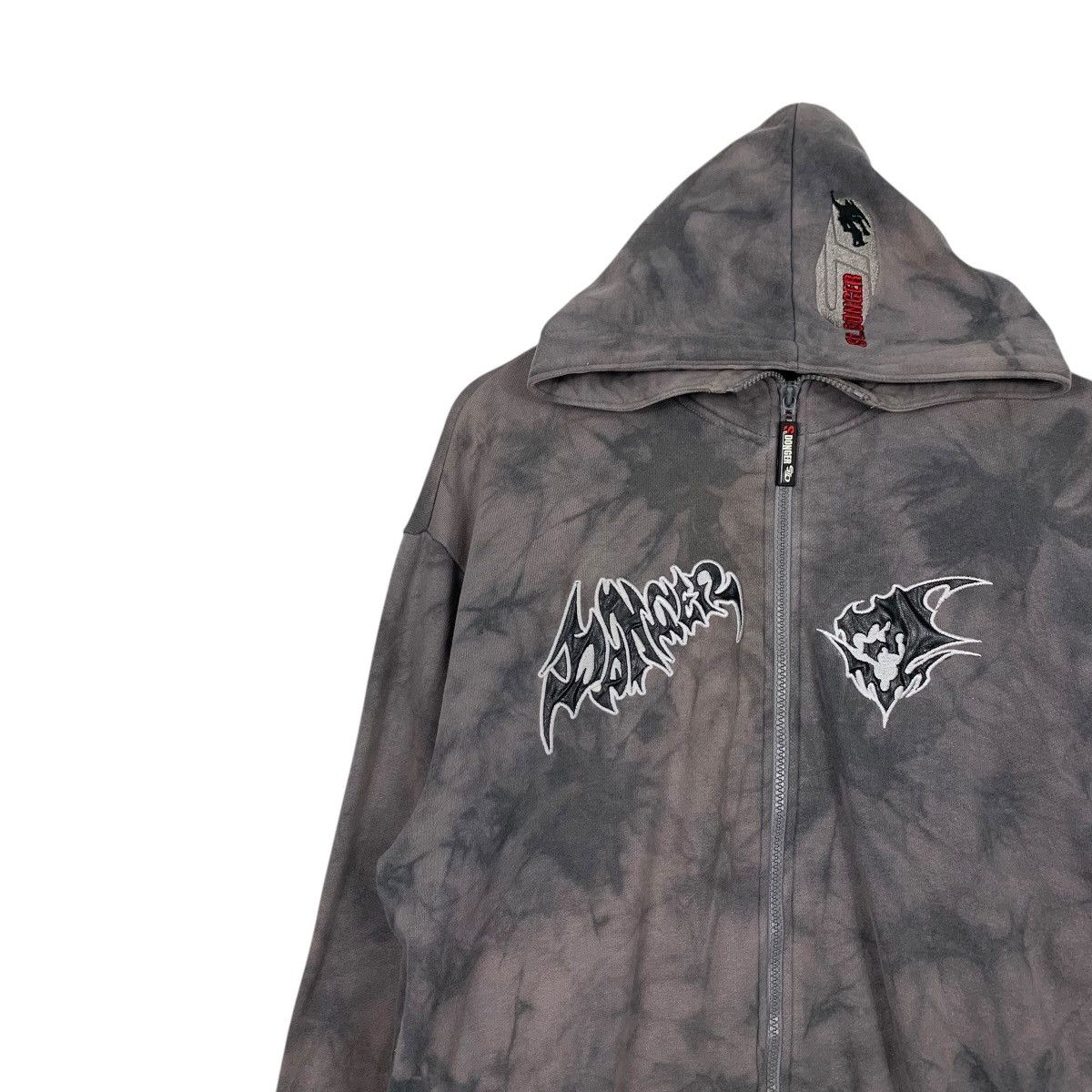 Japanese Brand DONGER On Right Course Acid Wash Zipper Hoodies #2052-C89 Size US S / EU 44-46 / 1 - 6 Thumbnail