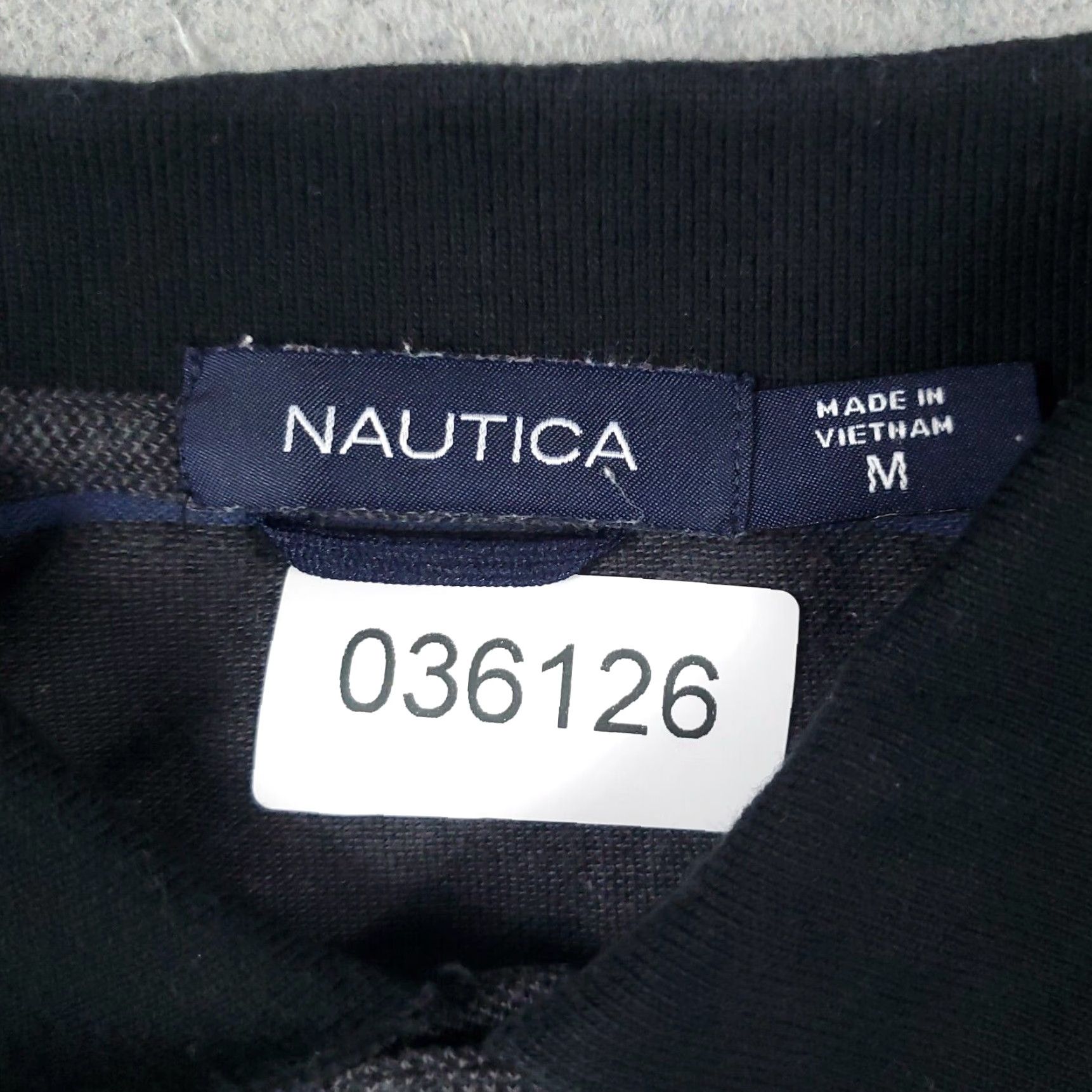 Nautica Nautica Polo Shirt Gray Striped Adult Medium Short Sleeve Casual Mens Size US M / EU 48-50 / 2 - 7 Thumbnail