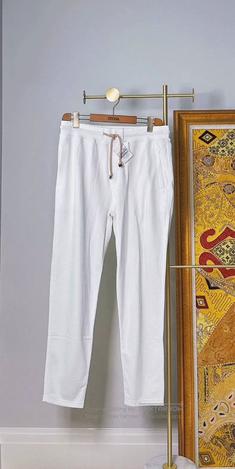 Brunello Cucinelli Brunello Cucinelli size L Sea Island cotton sweatpants Size US 31 - 1 Thumbnail