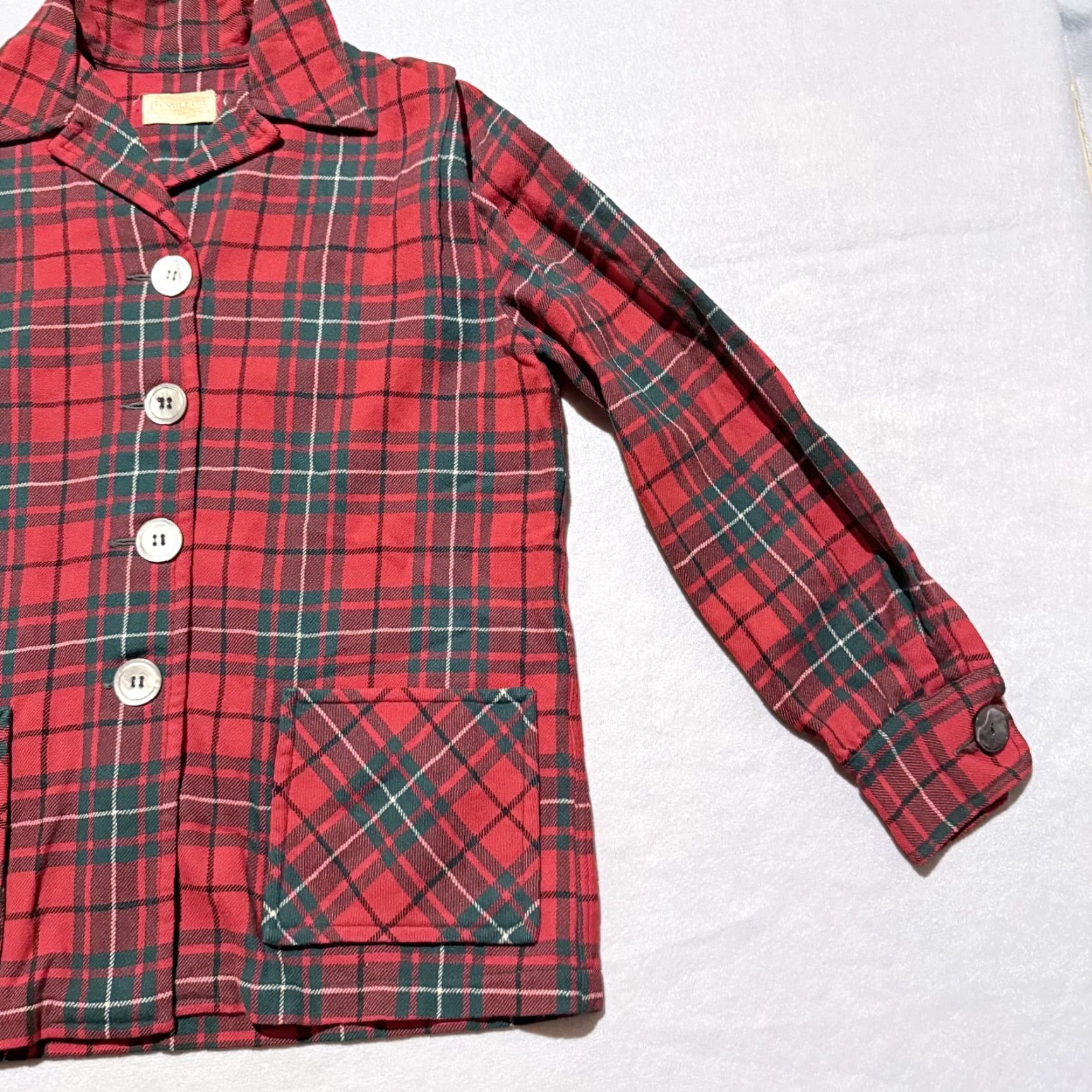 Pendleton Vintage Pendleton 49er Jacket Womens Red/Green Plaid Wool Pockets Button Blazer Medium Size M / US 6-8 / IT 42-44 - 4 Thumbnail