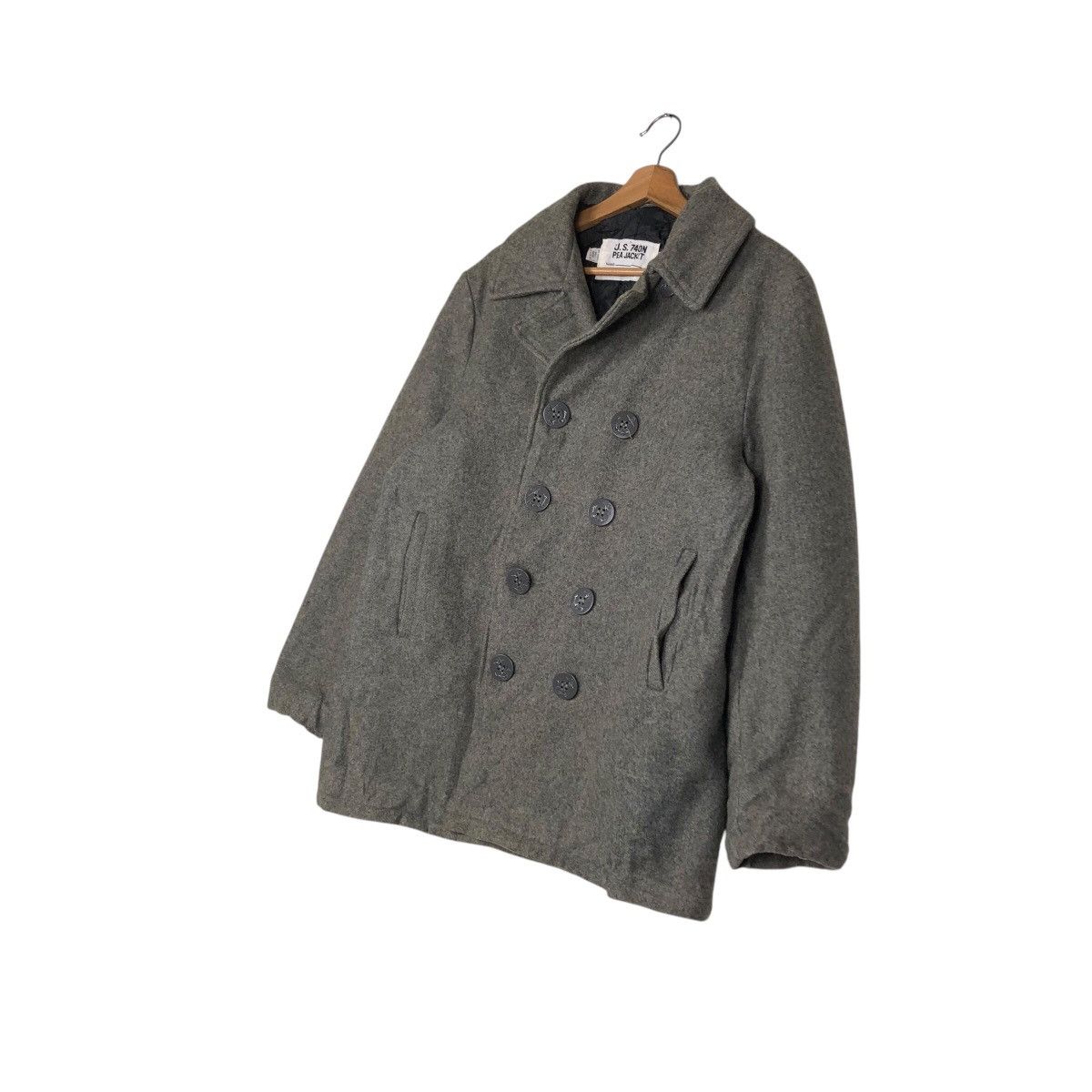 Schott 📌Vintage Pea Jacket Schott Wool Biker Jacket Double Collar Size US M / EU 48-50 / 2 - 3 Thumbnail